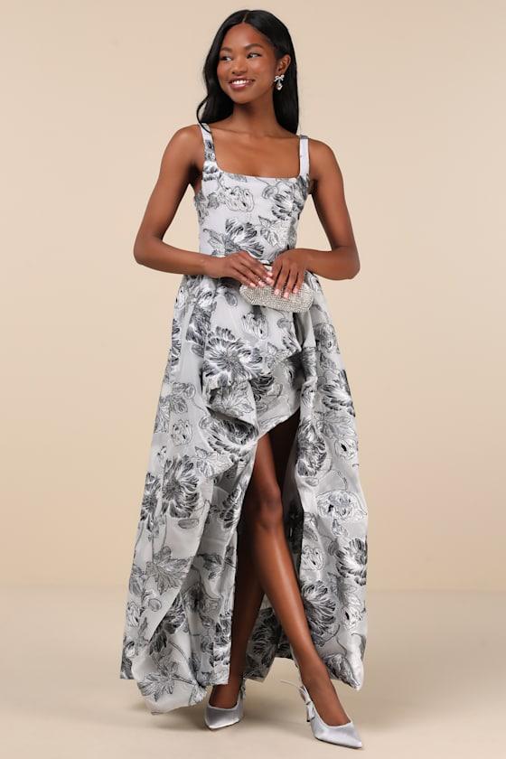 Floral high low dress 2025