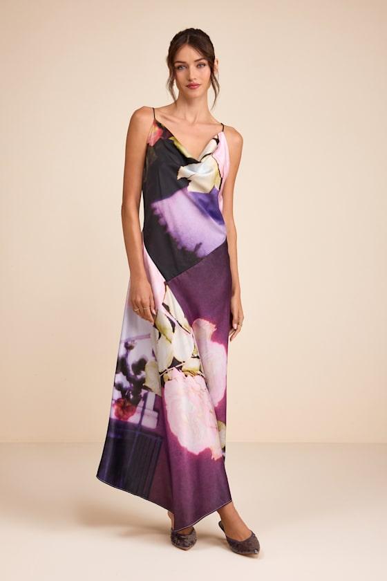 daisy street satin maxi dress Daisy Street Jodie Plunging Halter Neck Wrap Maxi Dress