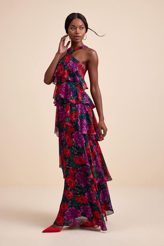 Designer Chiffon Tiered Dresses for Women Up to 81% off Lyst