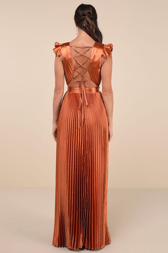lulus burnt orange dress Orange Maxi Dresses