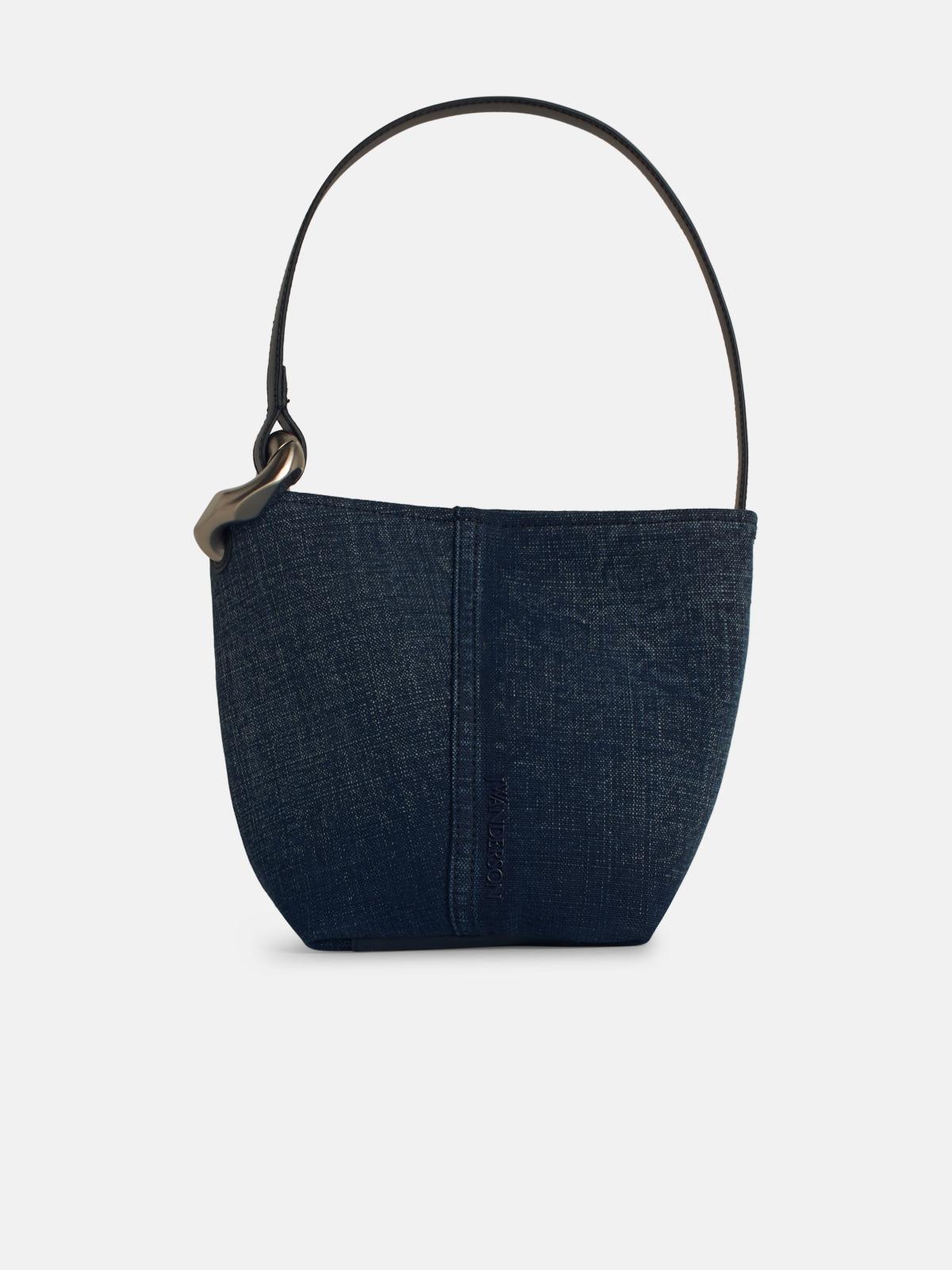 【送料&関税込】J.W. Anderson corner Bucket Bag In Light Blu JW Anderson Corner Calf Leather Bucket Bag - Bergdorf Goodman