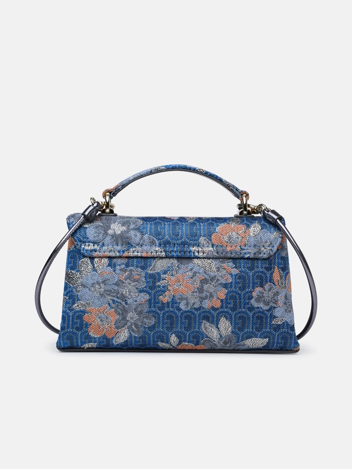 Furla ' 1927' Mini Bag In Blue Cotton Blend | Lyst