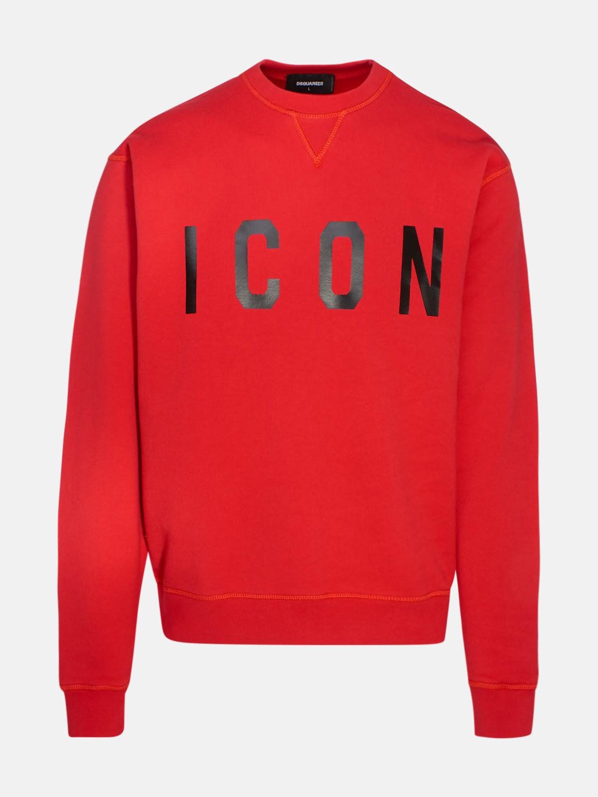DSquared² Cotton Red Icon Sweatshirt for Men | Lyst