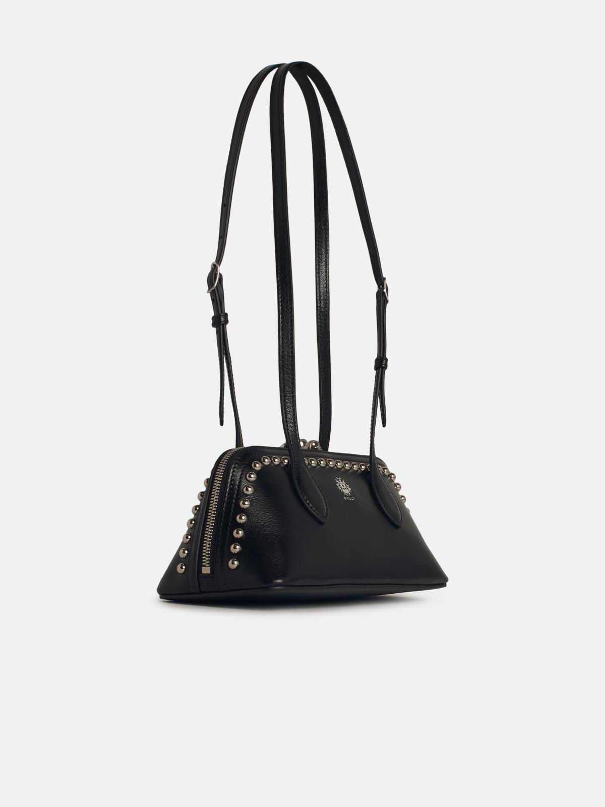 【送料&関税込】Bally praline Black Leather Bag Bally Bags in Black | Lyst