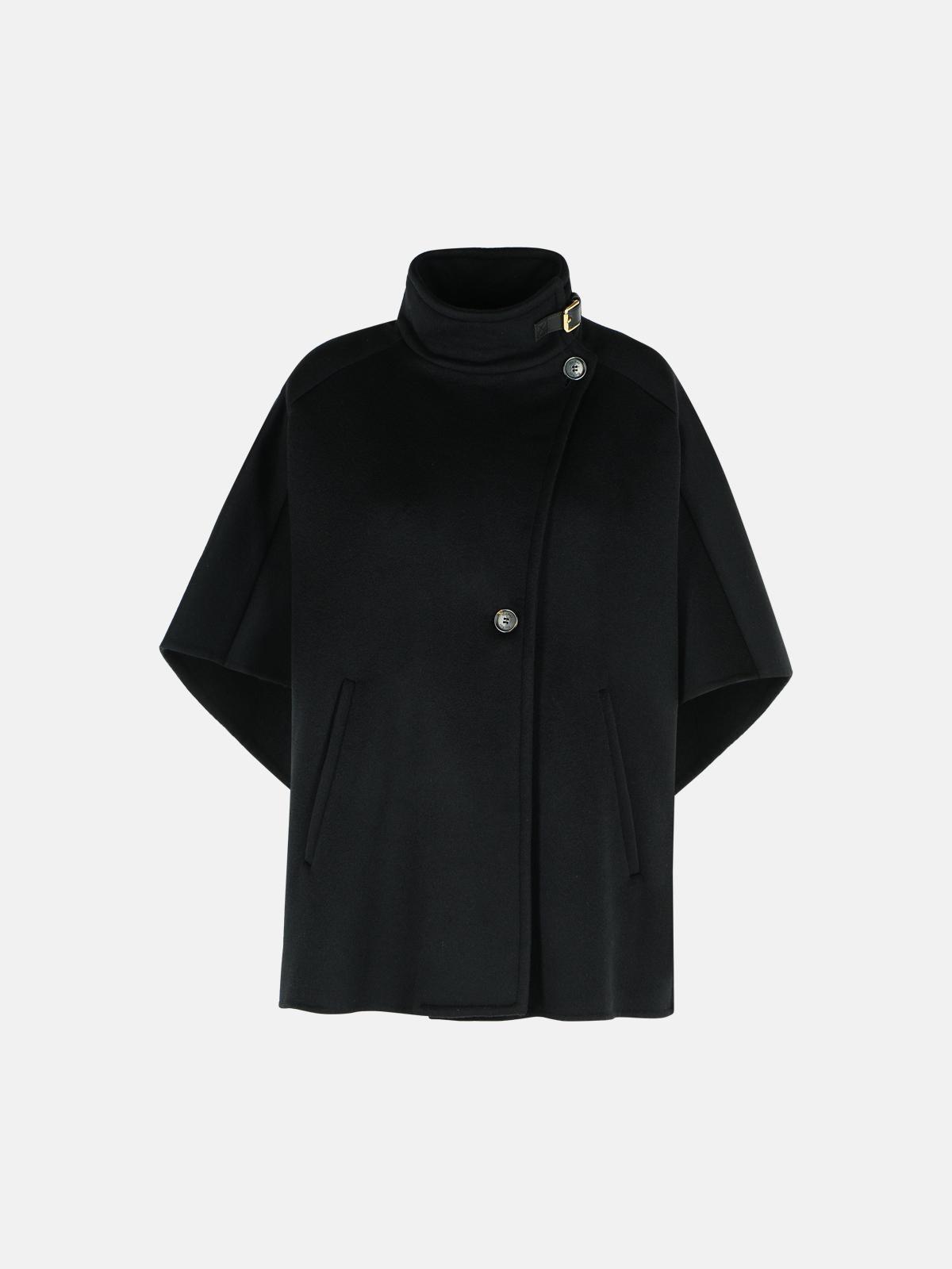 ポンチョ・ケープ Max Mara Derrik' Black Cashmere Cape Max Mara 'derrik' Cashmere Cape in Black | Lyst