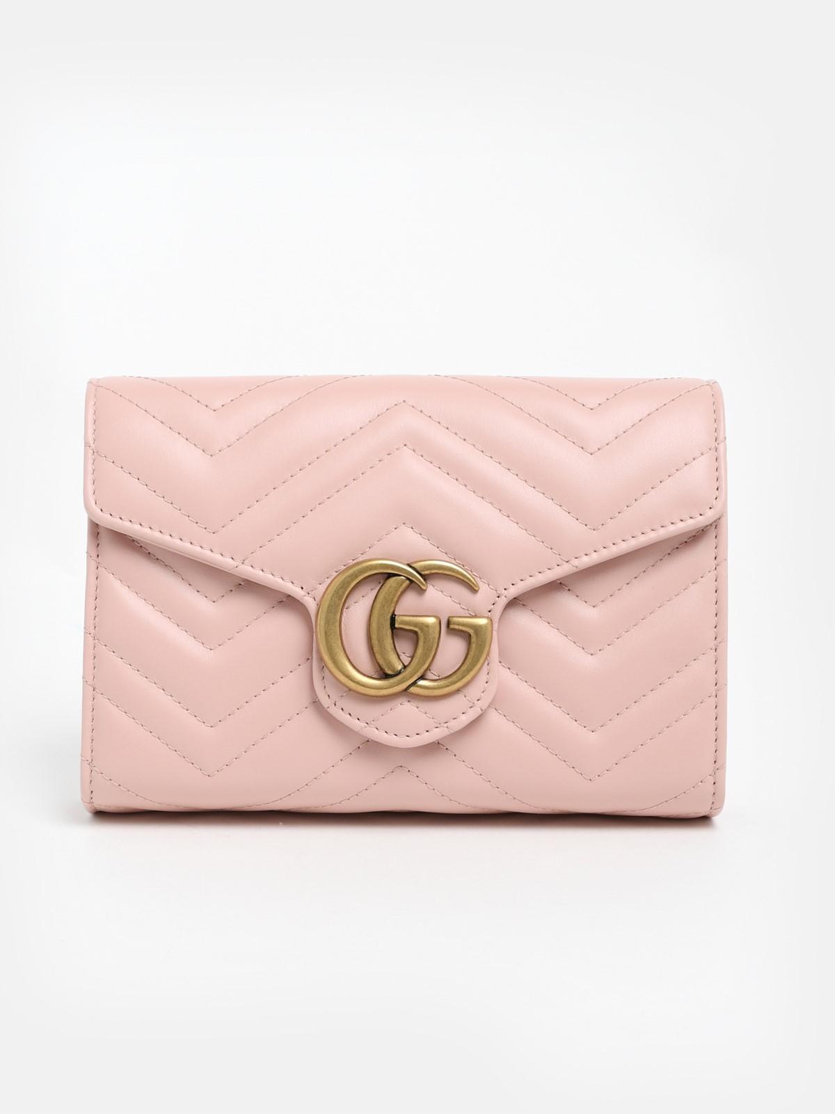 GG Marmont mini bag in light pink leather | GUCCI® US