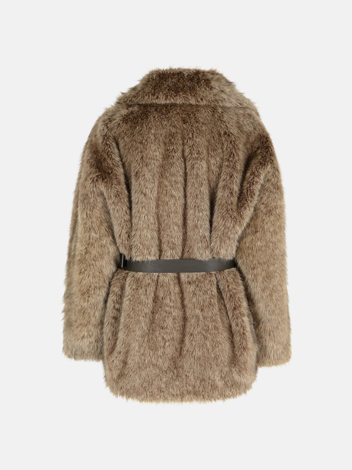 Mole Faux Fur in Natural Lyst