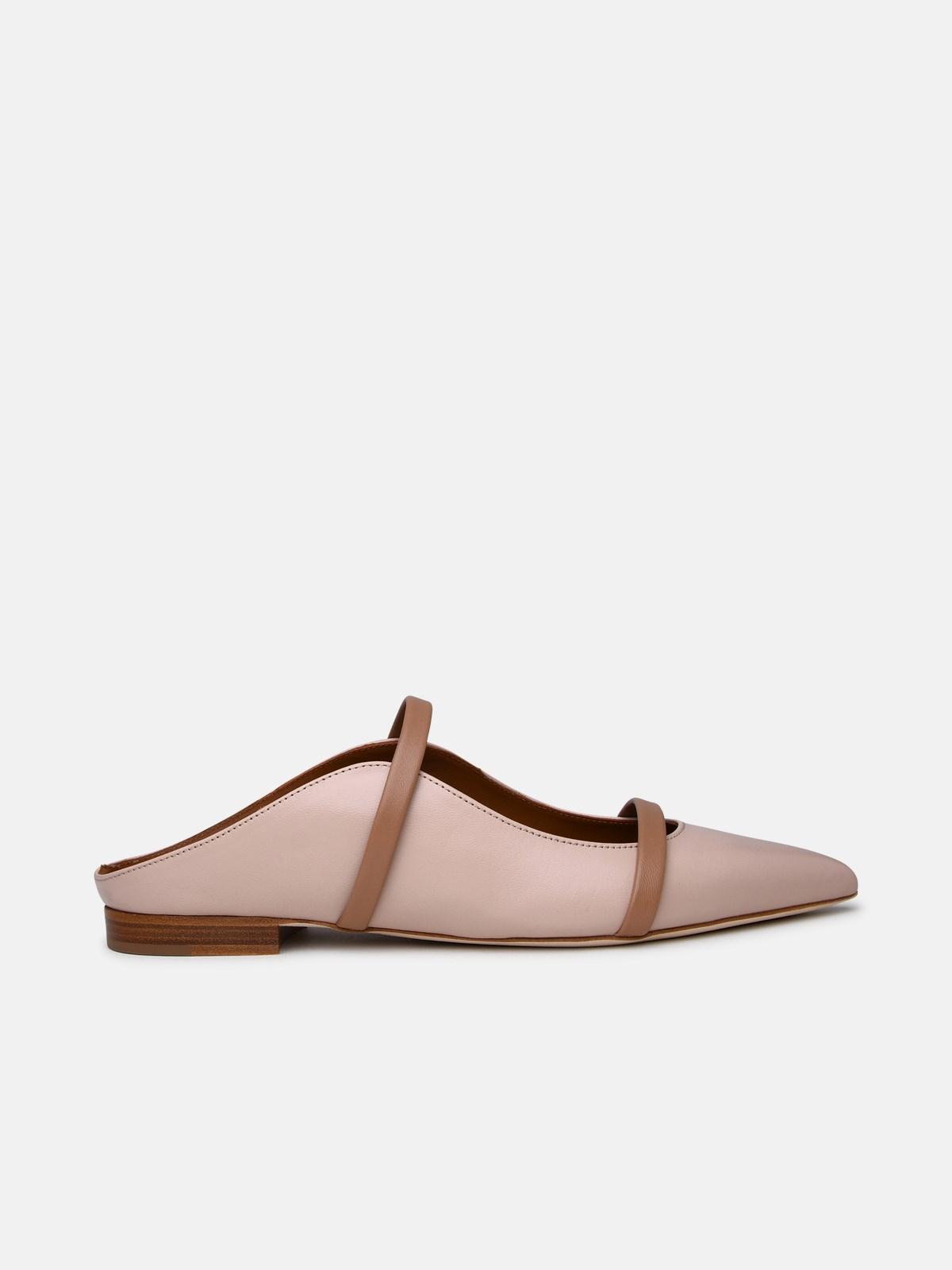 Malone Souliers Maureen Ballet Flats In Bare Leather in Pink | Lyst