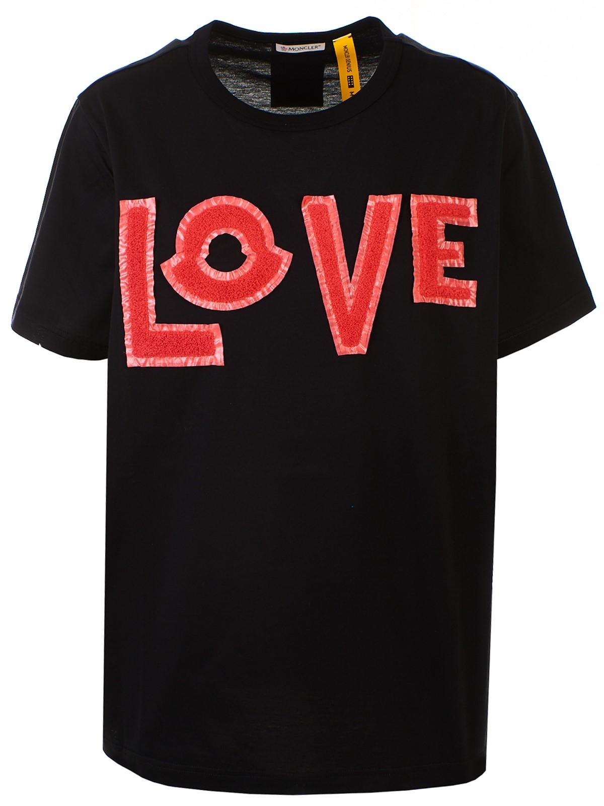 Moncler Genius Felt Black Love T-shirt 