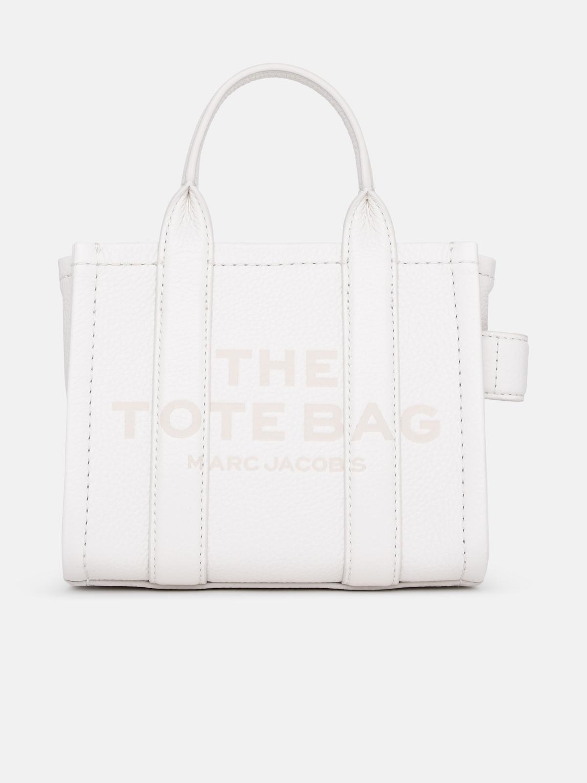 Marc Jacobs Ivory Leather Micro Tote Bag in White Lyst