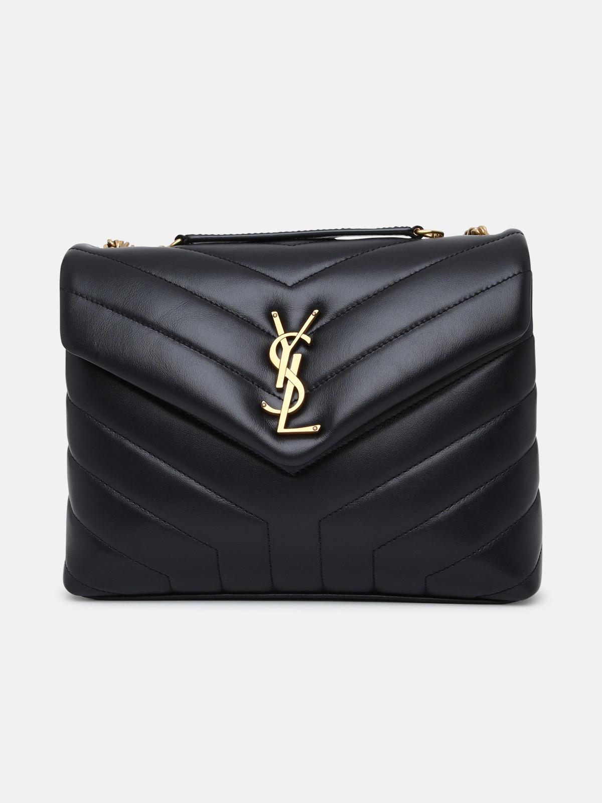 Saint Laurent Small Leather Loulou Bag in Black | Lyst