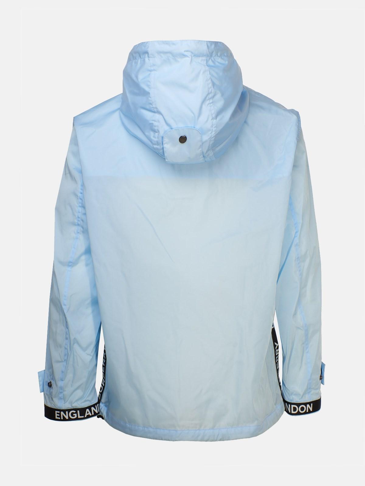 Burberry Light Blue Stretton Jacket for Men | Lyst