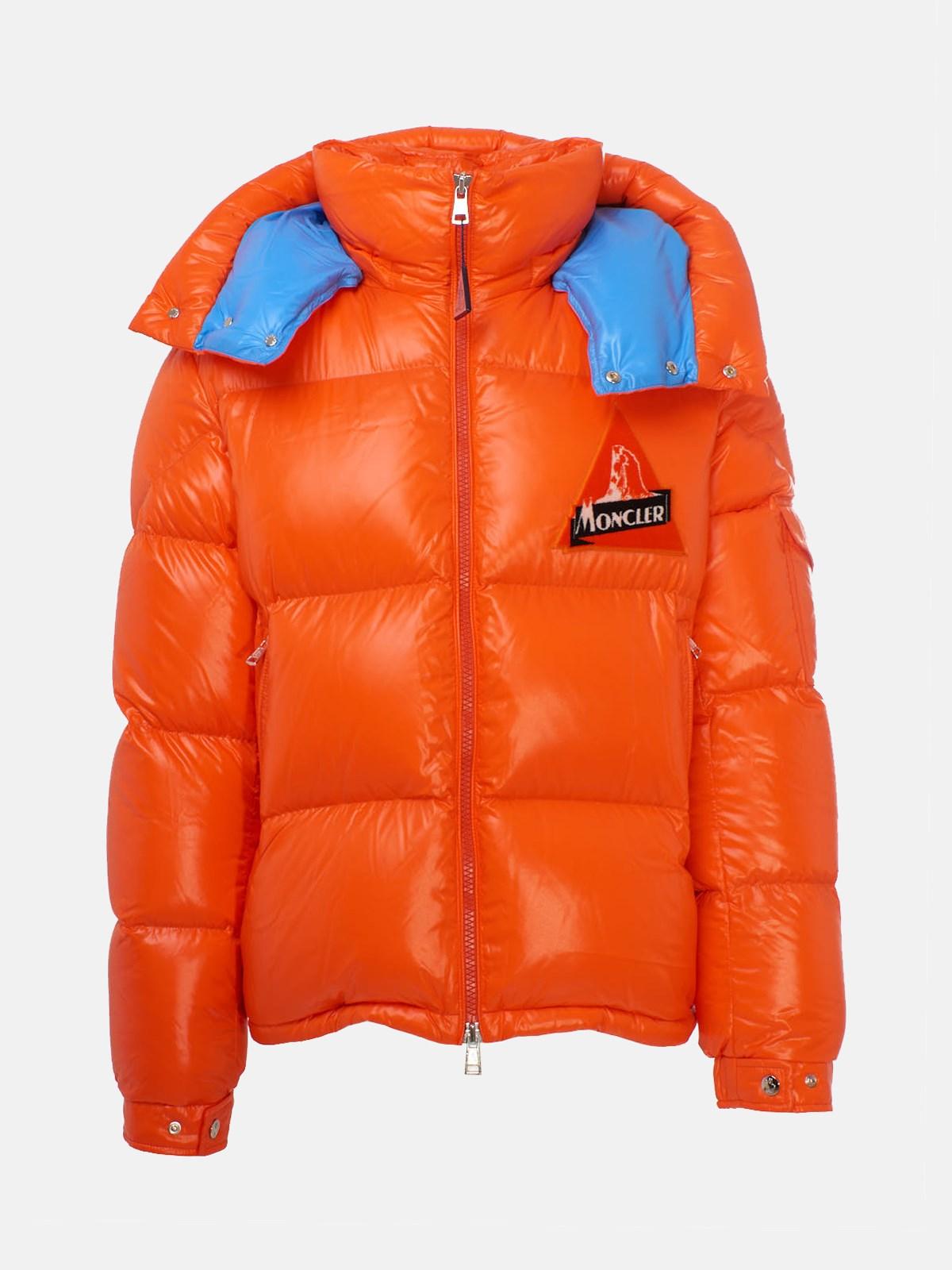 orange moncler jacket