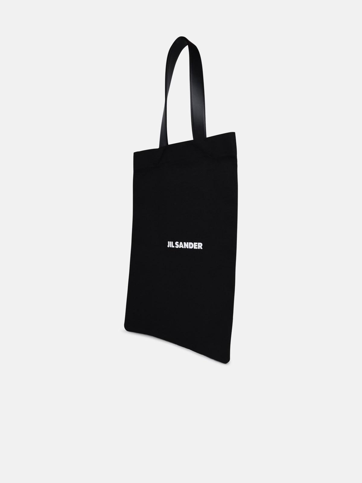 Jil Sander Canvas Shopping Bag in Black for Men | Lyst