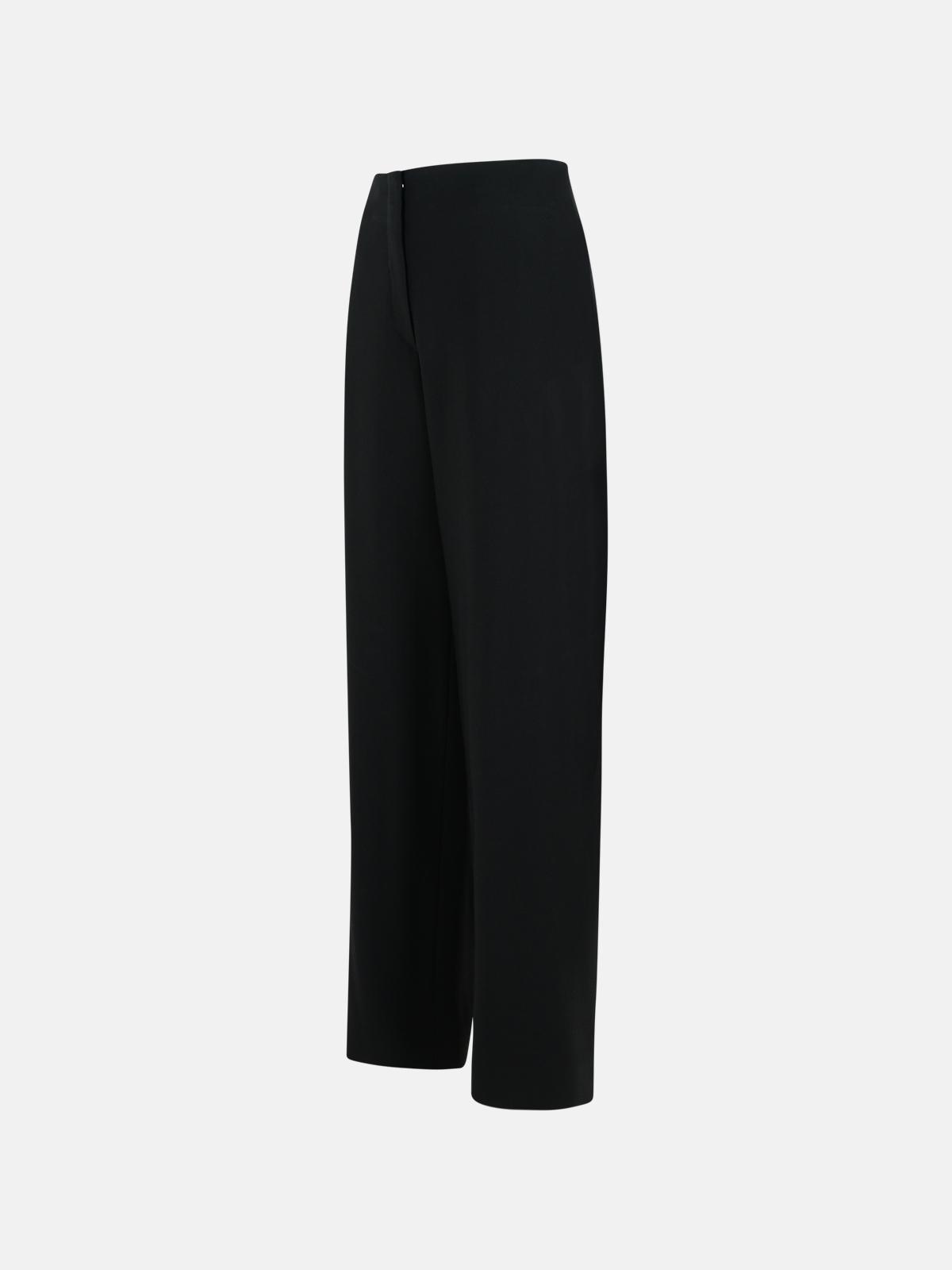 【Sportmax】関税込★Adelchi1234 ブラックパンツ Wide-leg trousers - RUNWAY, black | Sportmax