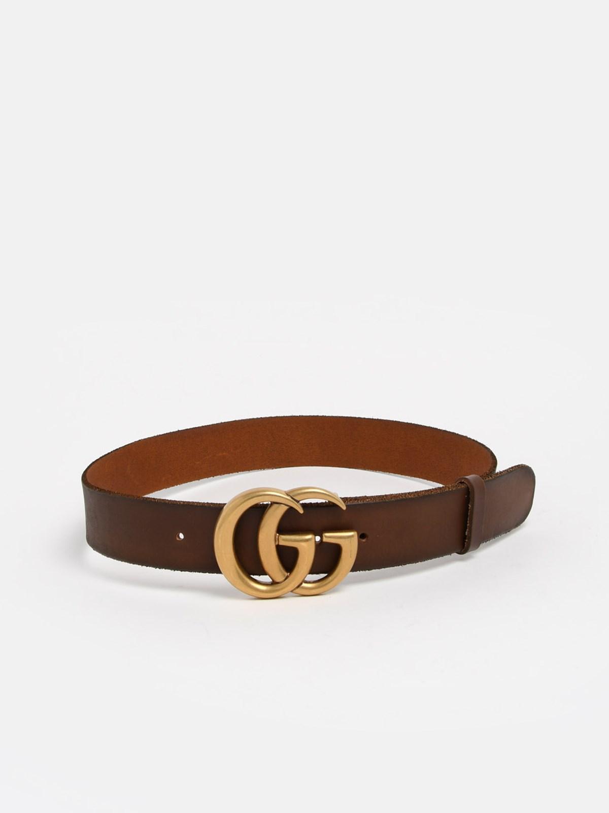 gucci marmont belt brown