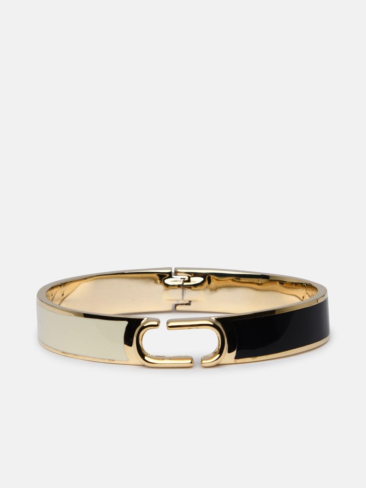 ægteskab kanal forening Marc Jacobs Hinge Bracelet In Gold-plated Brass in Orange | Lyst