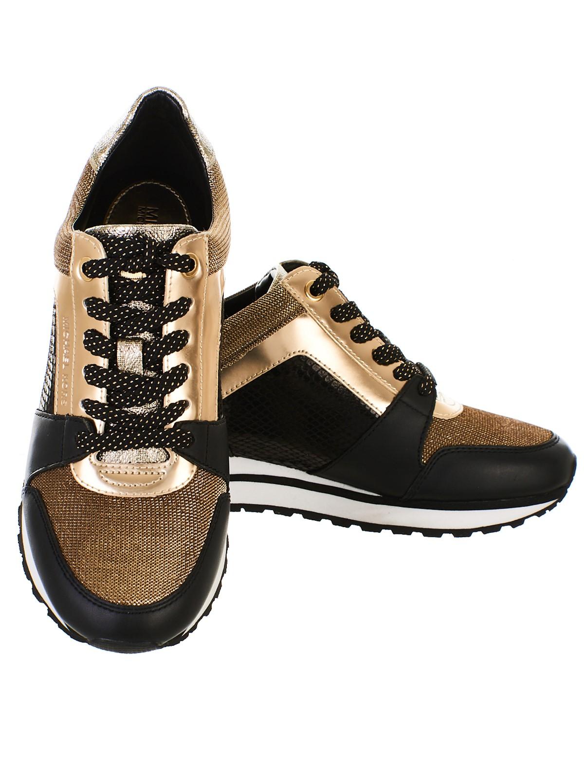michael kors billie trainer gold