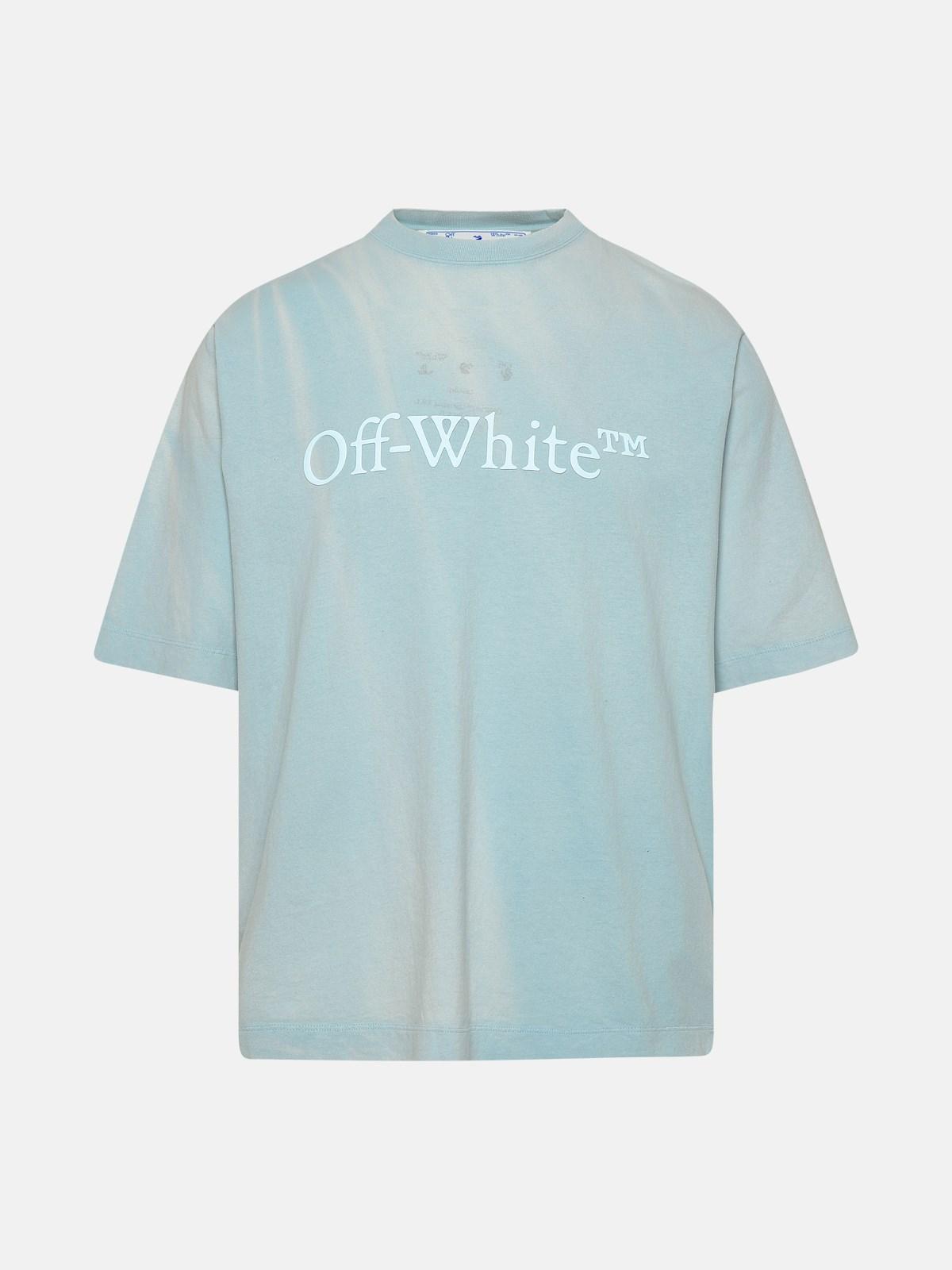 Off-White c/o Virgil Abloh Cotton Laundry T-shirt in Blue for Men | Lyst
