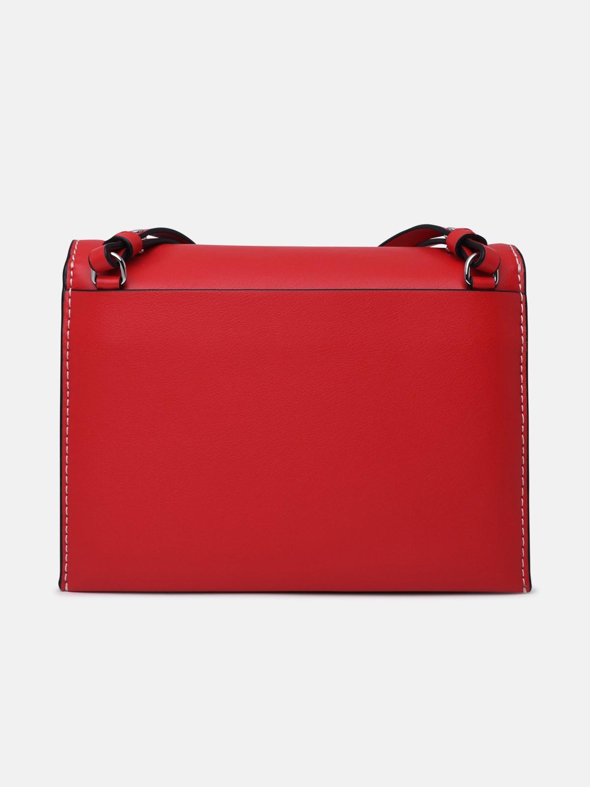 PROENZA SCHOULER WHITE LABEL Leather Accordion Bag in Red