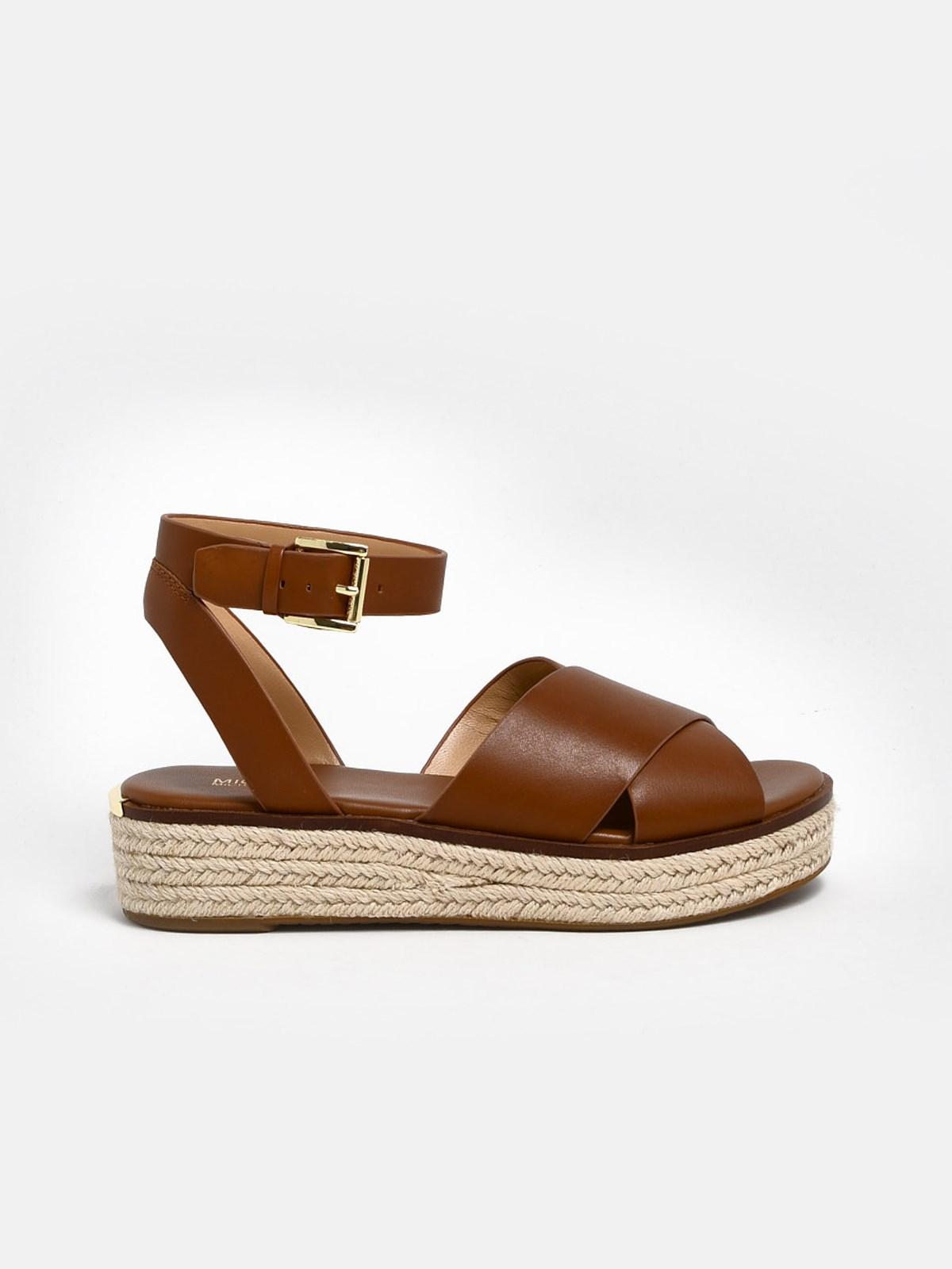mk brown sandals