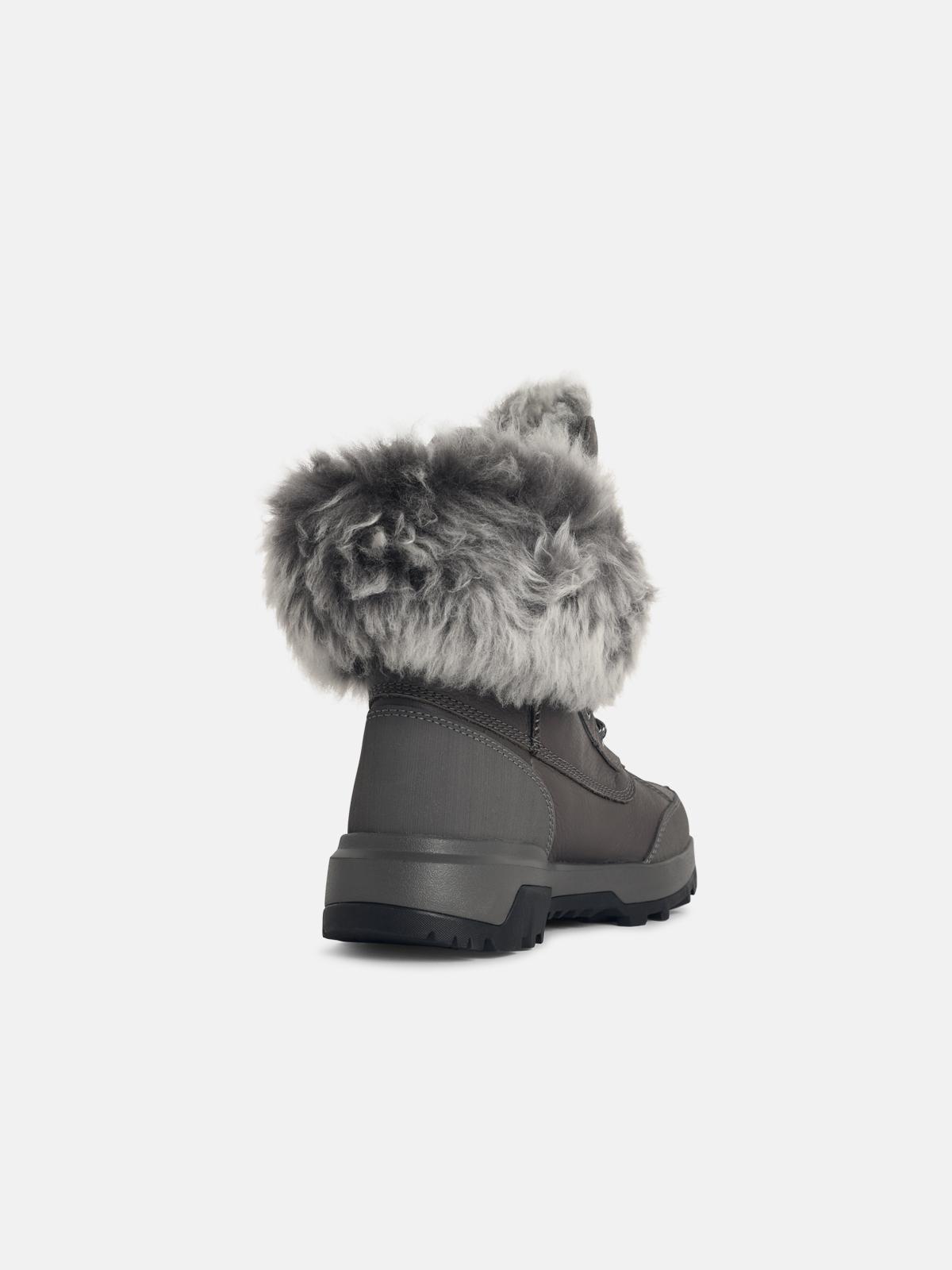 UGG Black and Gray Leather Boots Ugg Australia Beacon Black Leather Boots - | Mercari main image 2