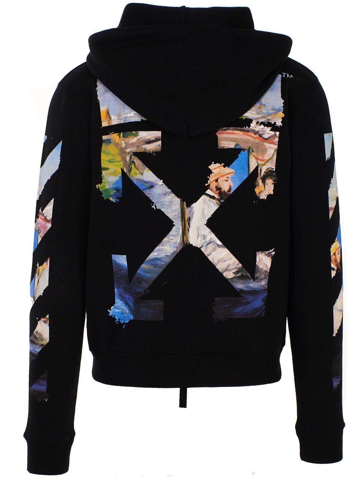 off white colorful hoodie