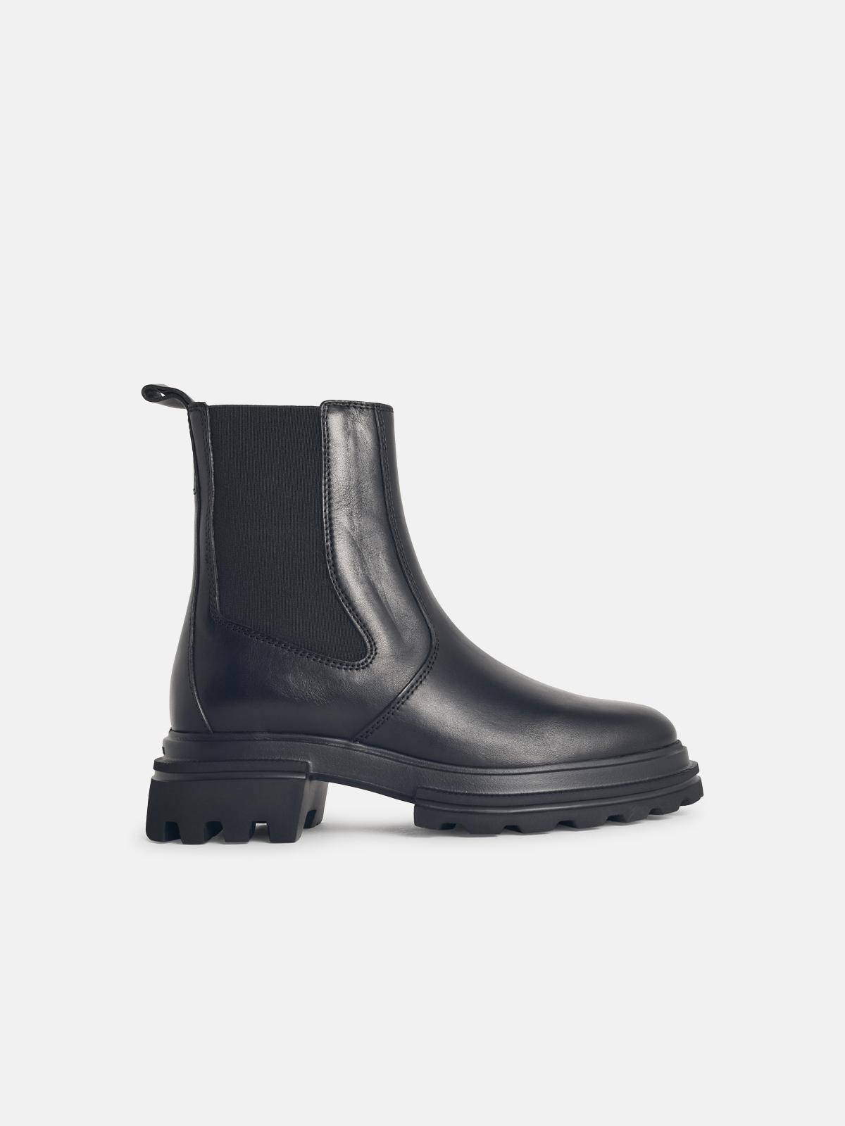 ミドルブーツ HOGAN Women Boots HXW6450FF90 BTMB999 Black Sneakers Hogan H-Stripes BLACK for Woman