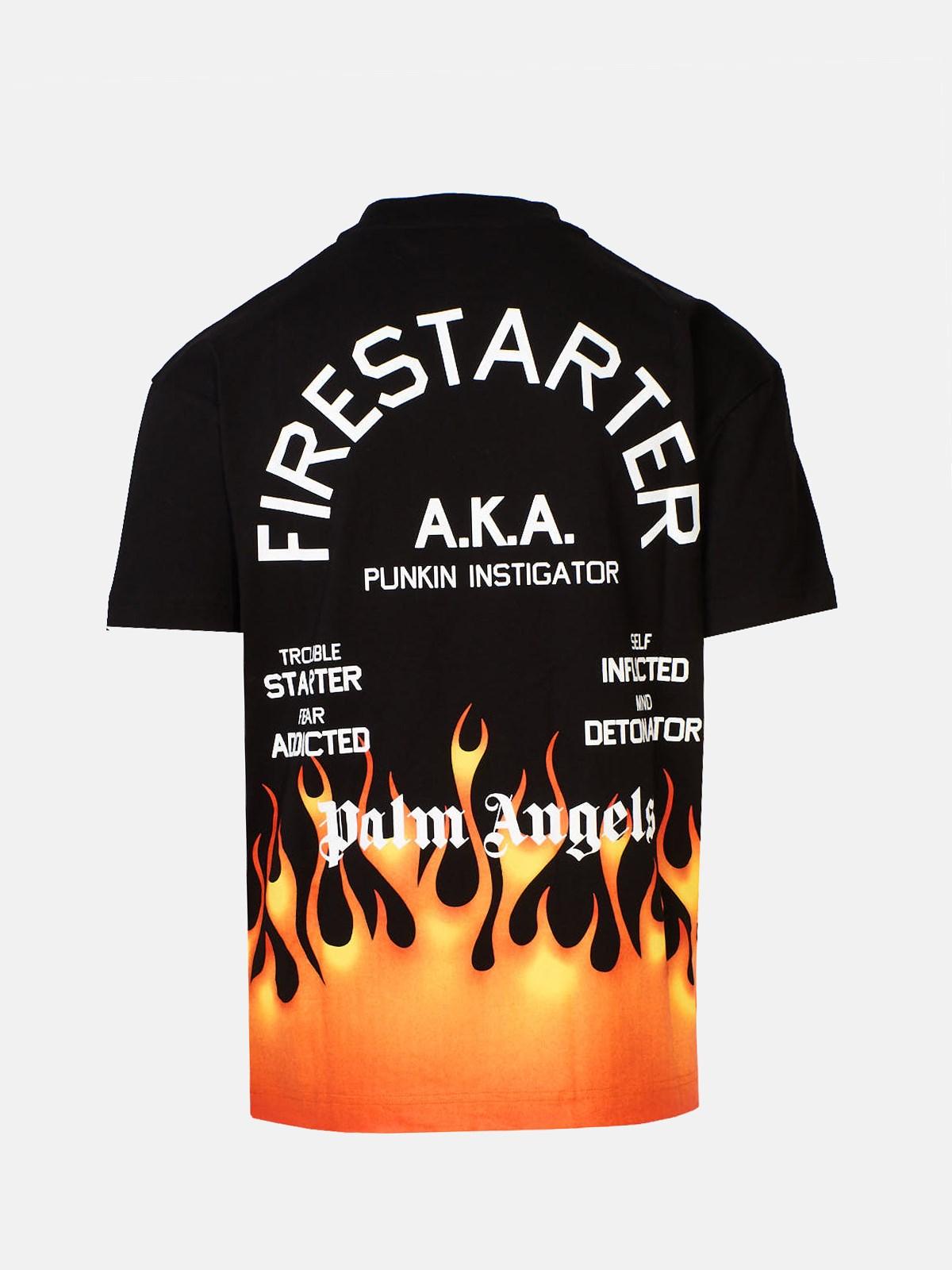 Palm Angels Firestarter Classic Tee in Black Men | Lyst