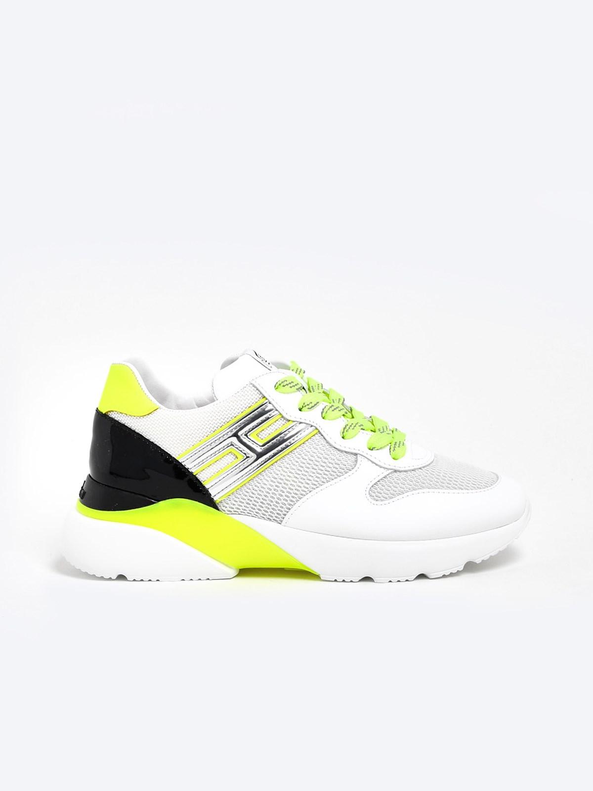 Hogan Leather Sneakers Active One Gialle/arg in White (Yellow) | Lyst
