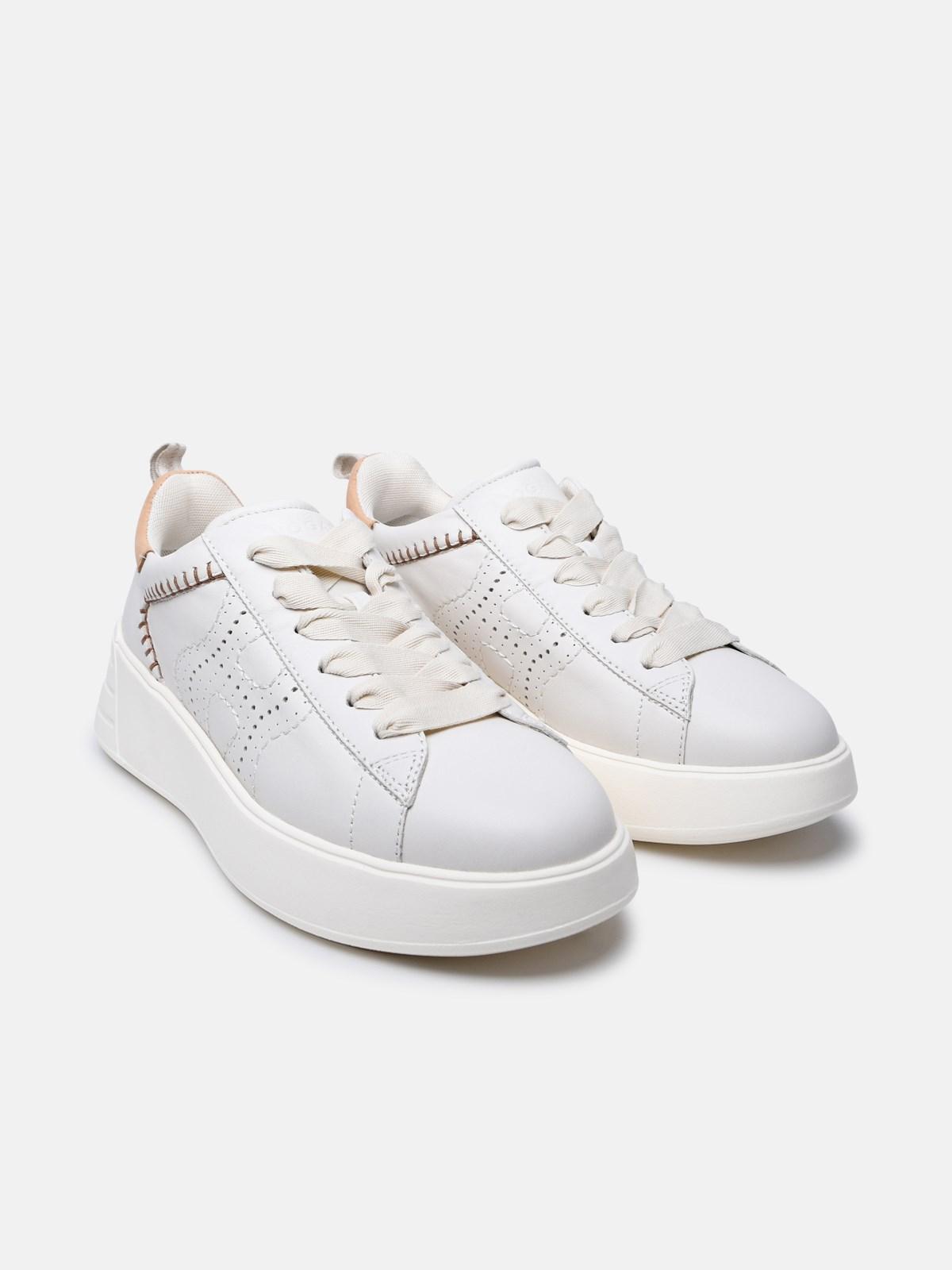 Hogan White Leather Sneakers | Lyst
