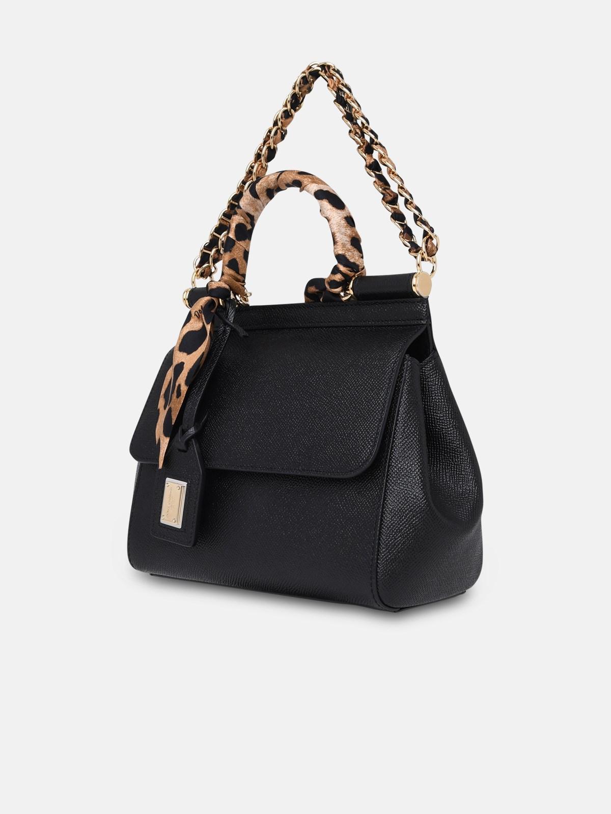 Borsa Sicily piccola in pelle NERO, DOLCE \u0026 GABBANA |Danielloboutique.it