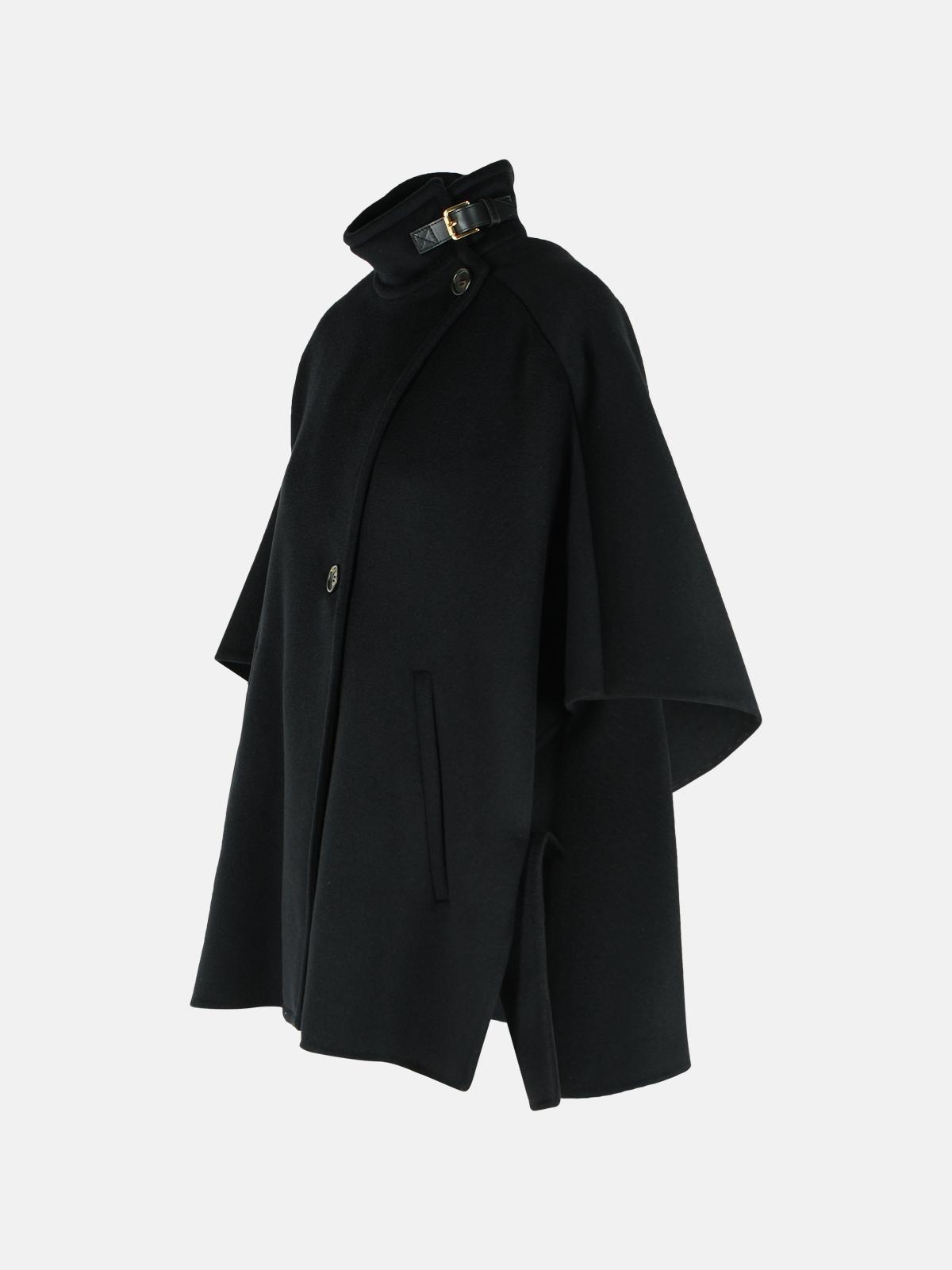 Max Mara 'derrik' Cashmere Cape in Black | Lyst