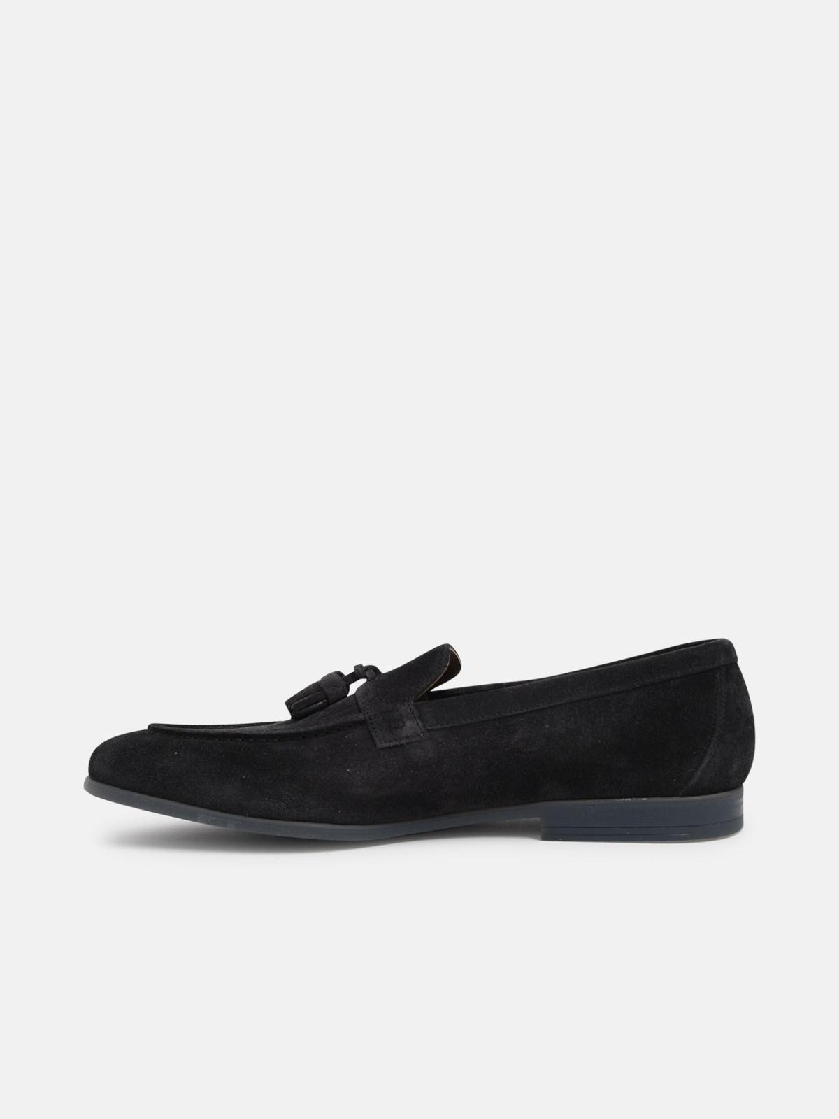 Doucal's Suede Loafers in Black for Men | Lyst