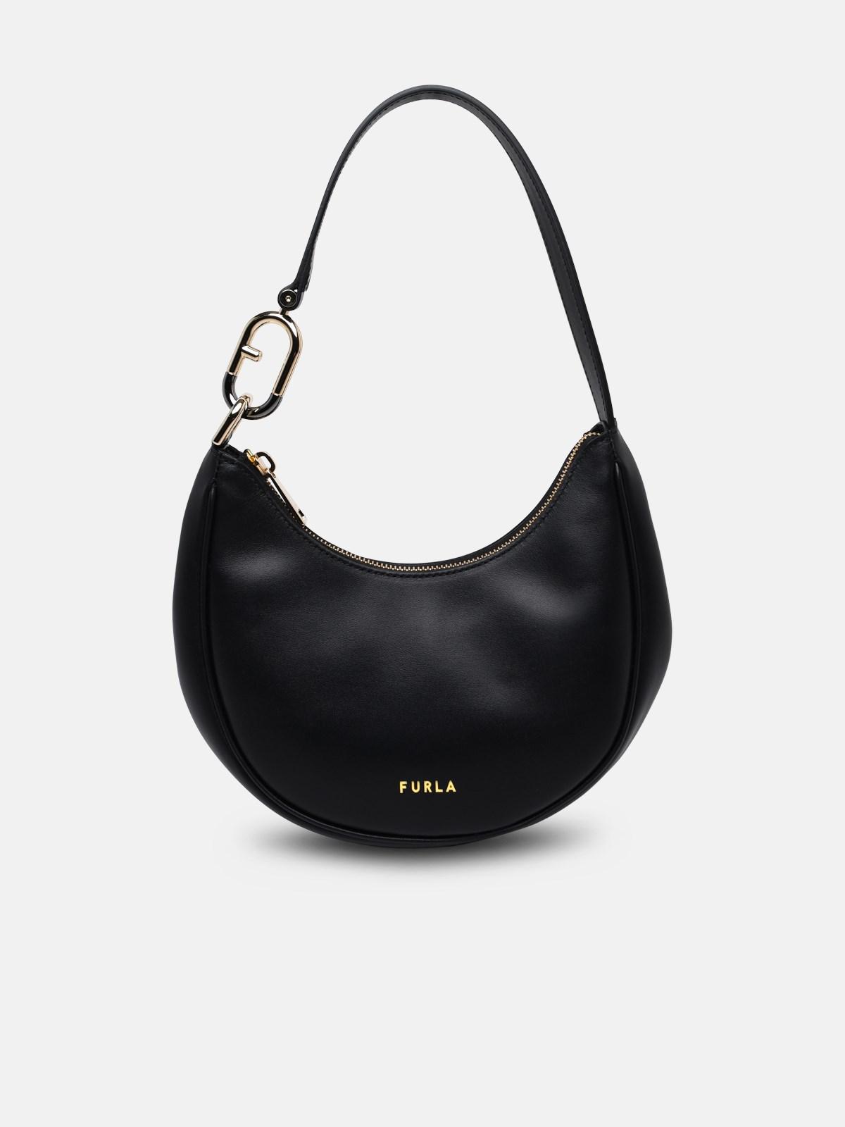 Furla Leather Spring Bag in Black | Lyst