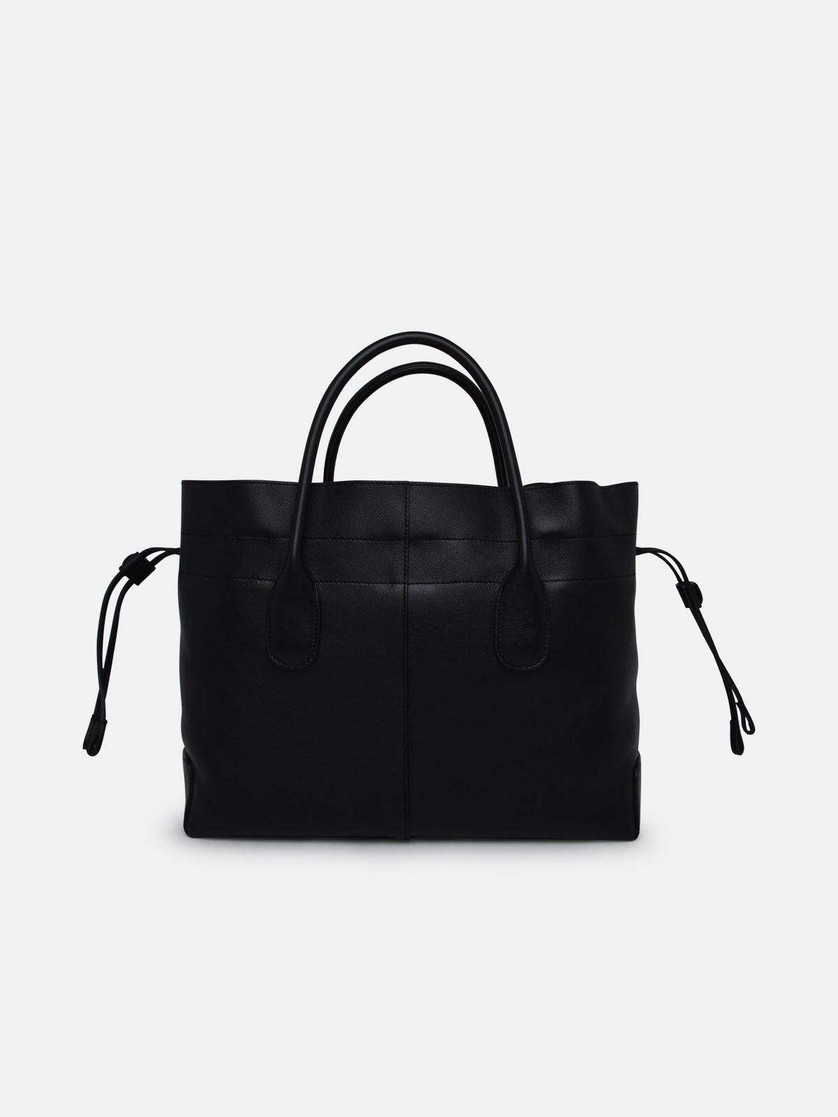 Tod's Di Bag Leather Bag in Black | Lyst
