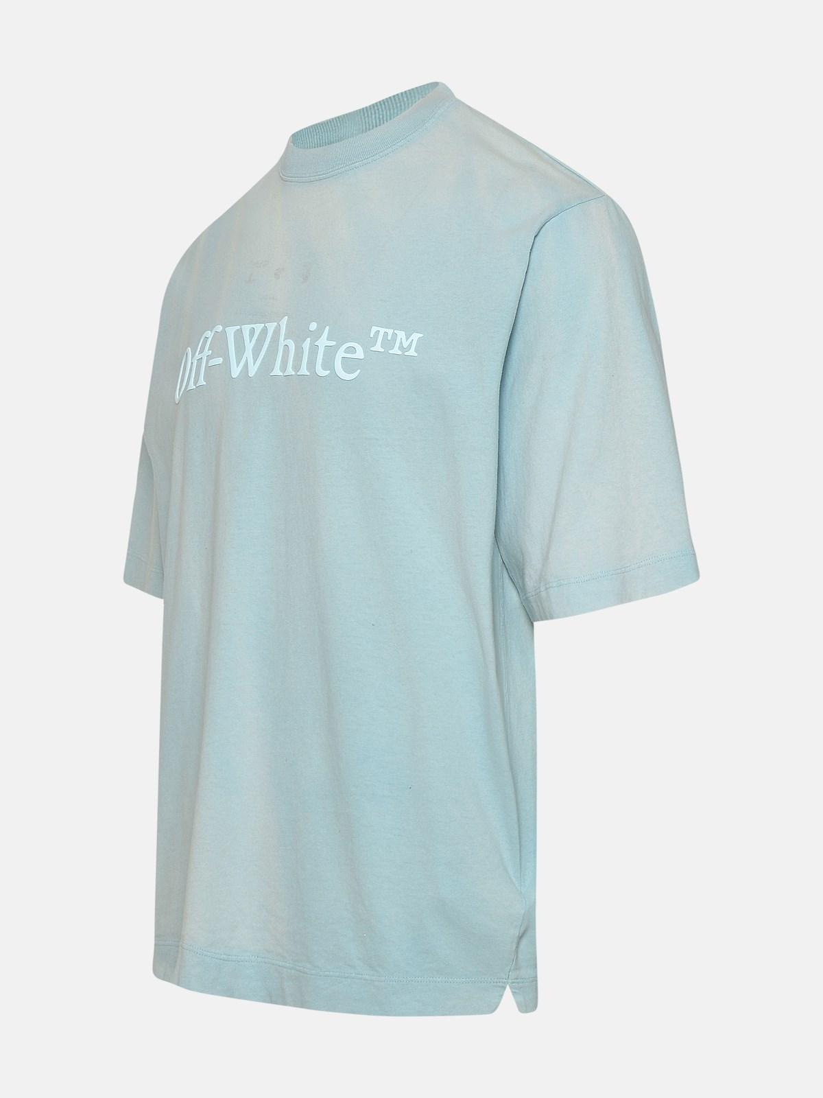 Off white blue shirt top