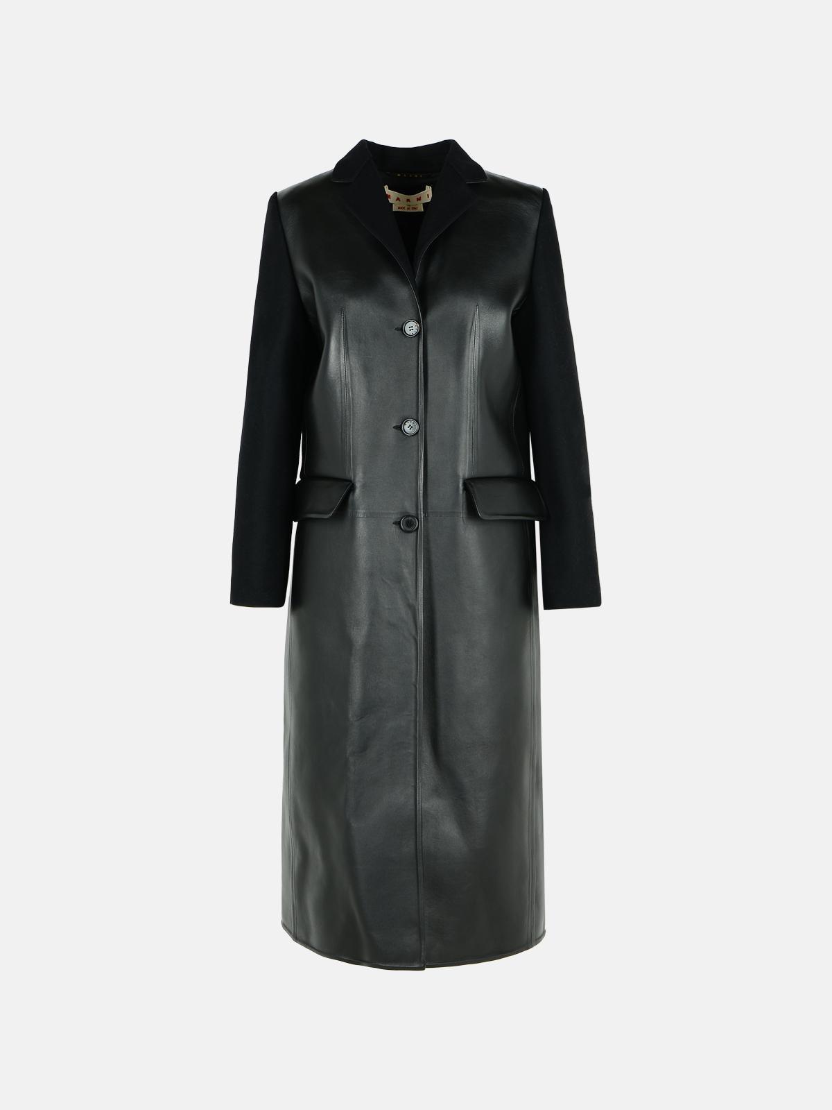 ポンチョ・ケープ MARNI Women Coats CPMA0251SWUTN923 00N99 BLACK Marni Outlet: Coat woman - Black | Marni jacket