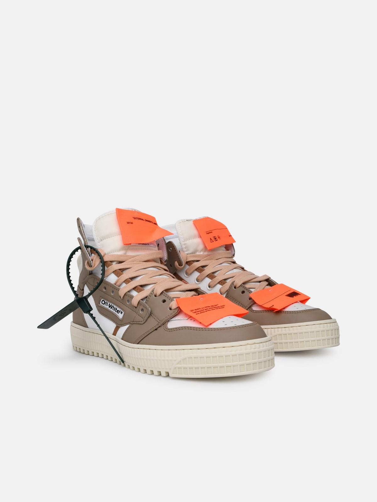 Off-White c/o Virgil Abloh Rounded Toe Lace-up Sneakers in Brown for Men