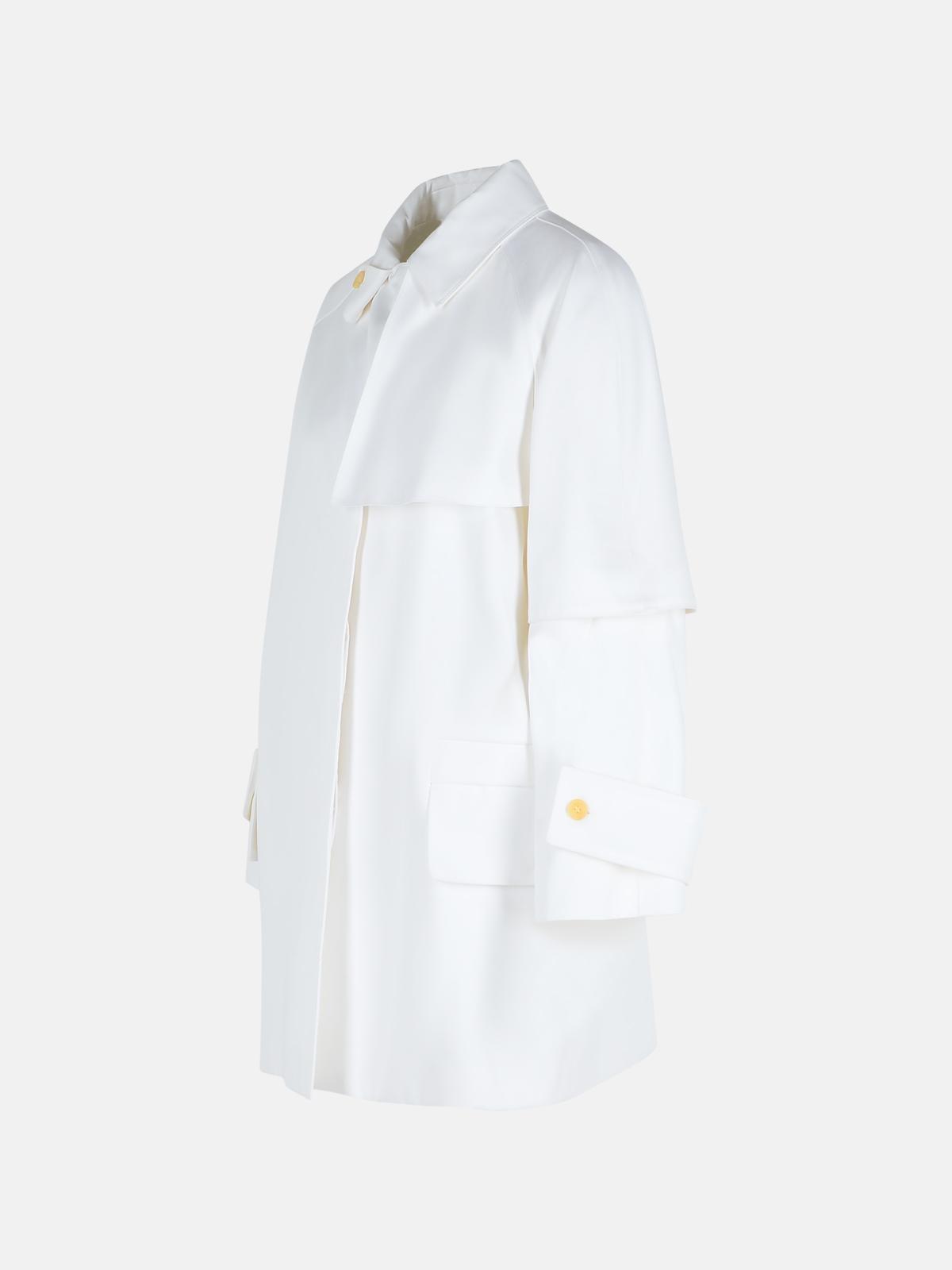 ブルゾン Max Mara Baba' White Cotton Raincoat Max Mara 'baba' White Cotton Raincoat | italist