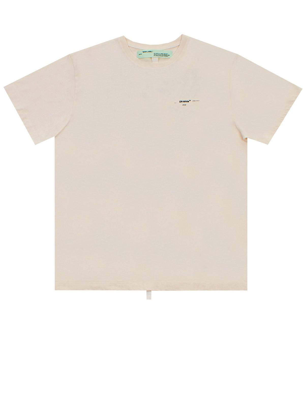 peregrination Genbruge is Off-White c/o Virgil Abloh Cream Colored Arrows T-shirt in Natural for Men  | Lyst