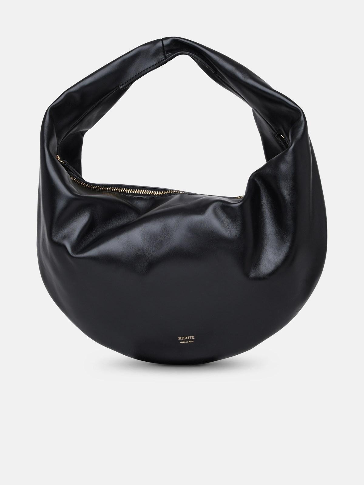 Khaite - Olivia Black Vintage Calf Leather Large Hobo