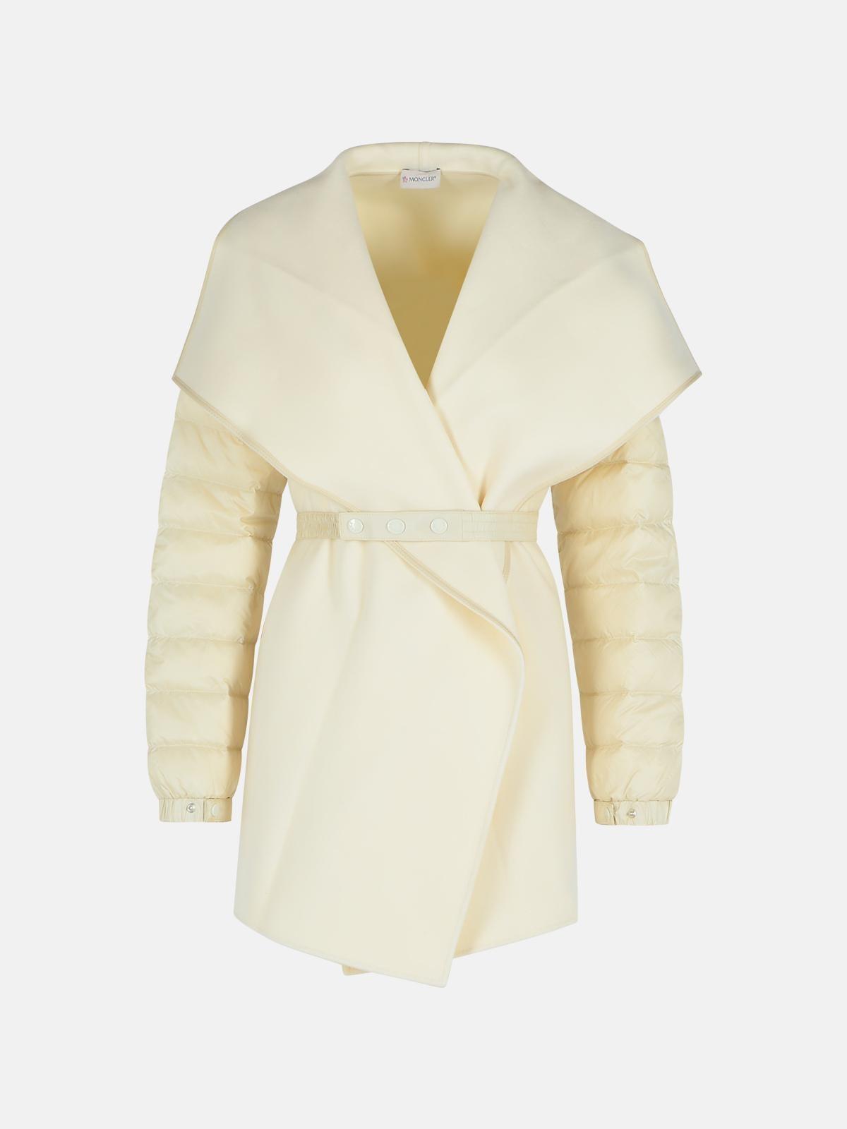 【関税＆送料込み】Moncler Ivory Wool Blend Cape Cape with fringes MONCLER | Blondie Shop