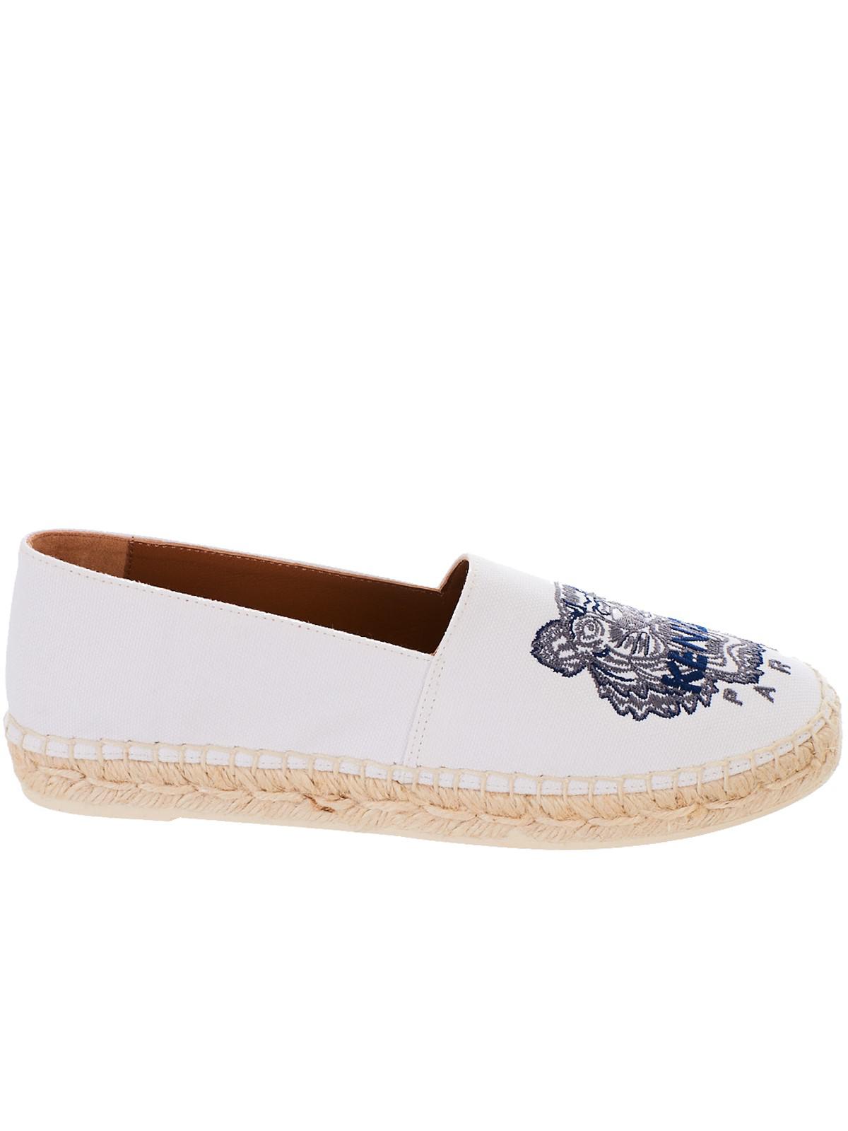 kenzo espadrilles white