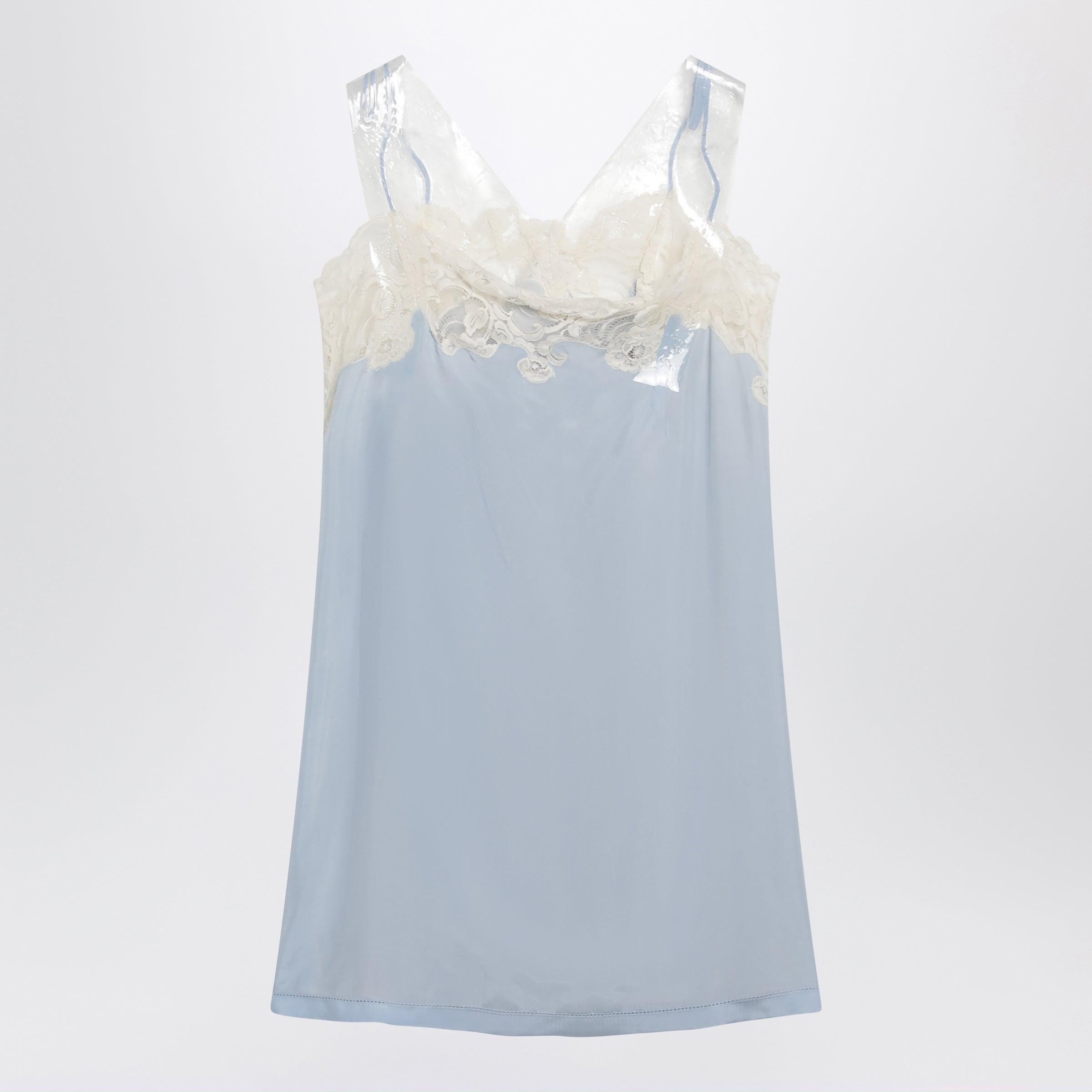 maison margiela embroidered lace high neck dress Maison Margiela