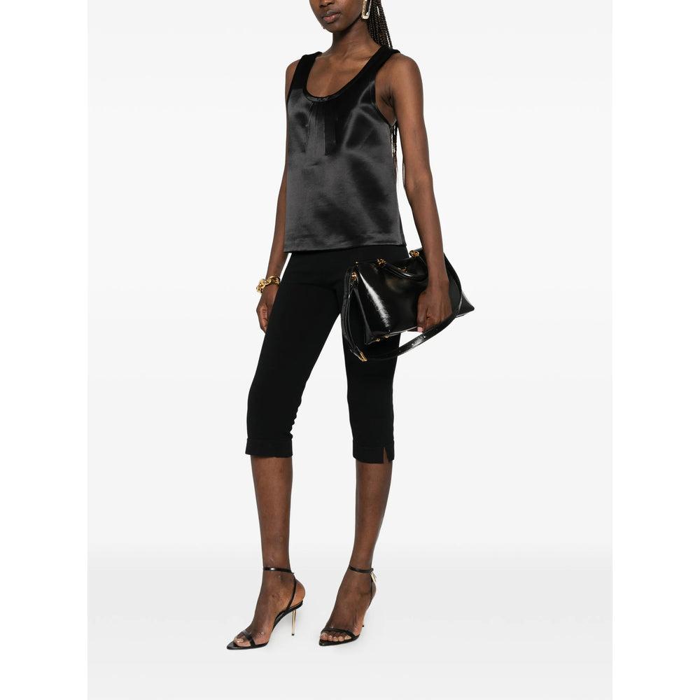 新品タグ付き Yves Saint Laurent ブラック タンクトップ 34 CASSANDRE TANK TOP in Black | Saint Laurent | YSL EN-EN