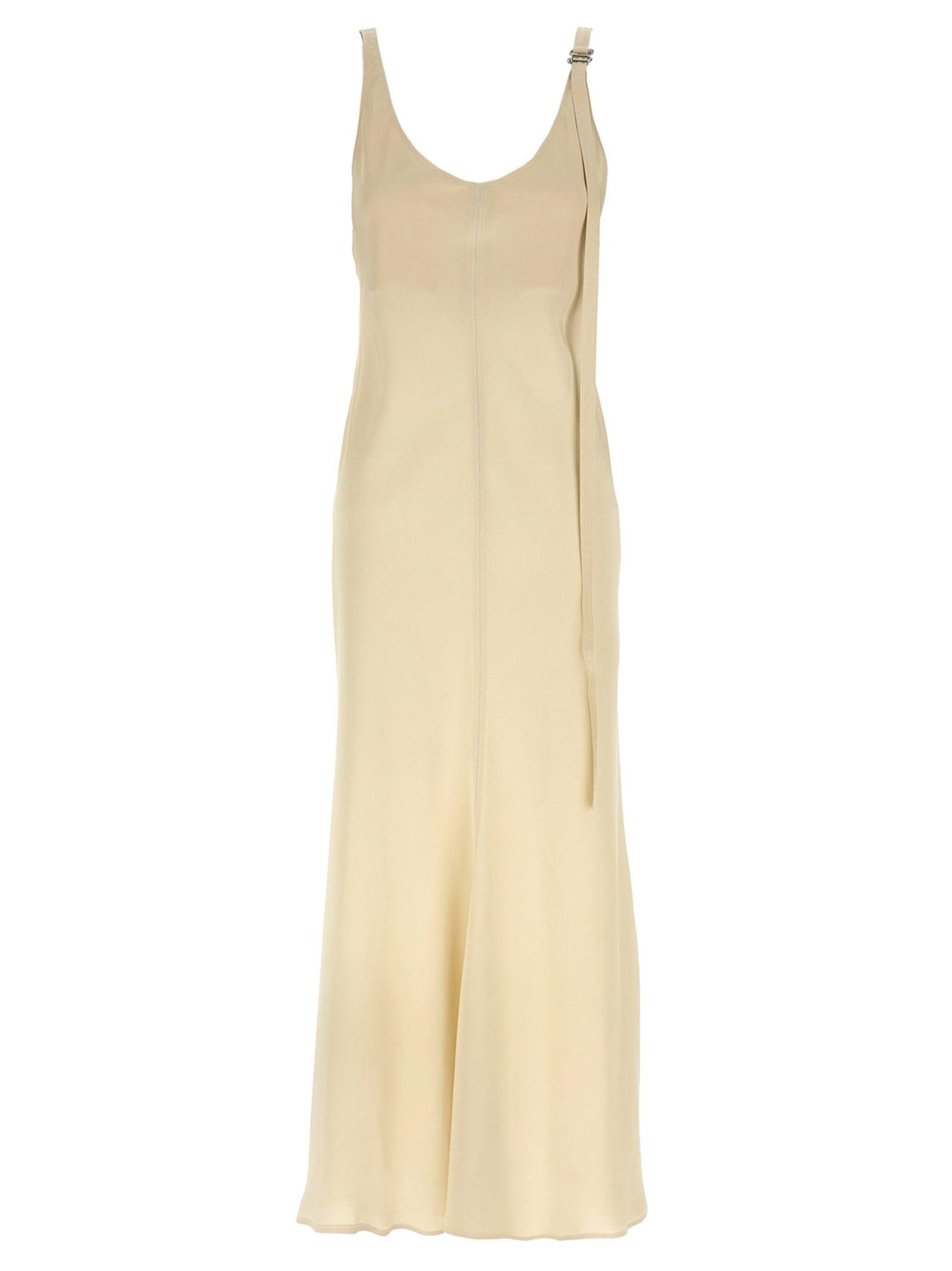 【送料&関税込】Sportmax Dress Unione Long dress with removable shoulder strap detail, ivory