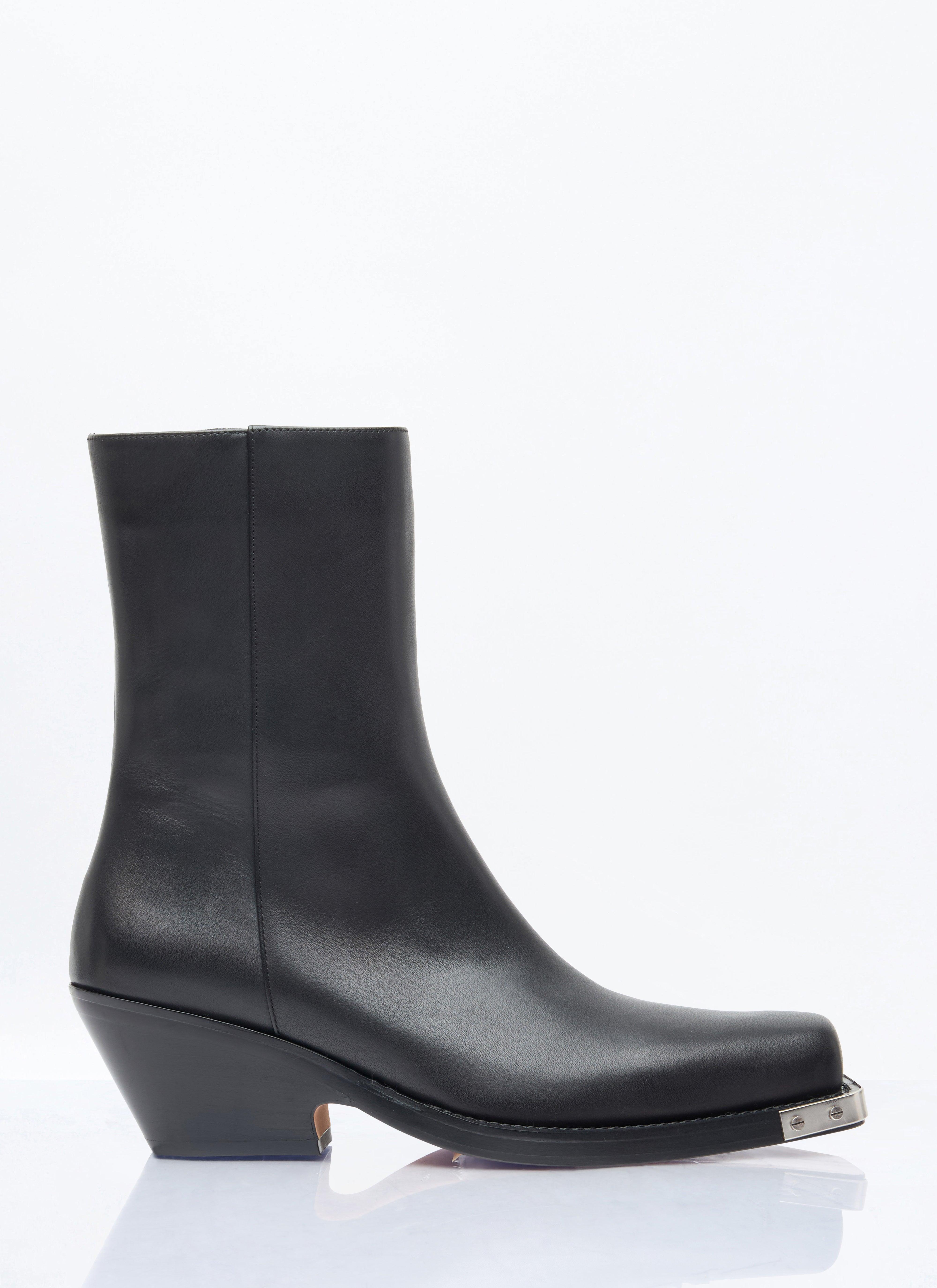 ショートブーツ・ブーティ SPORTMAX Black leather Etra ankle boots Sportmax Boots for Women | Online Sale up to 79% off | Lyst