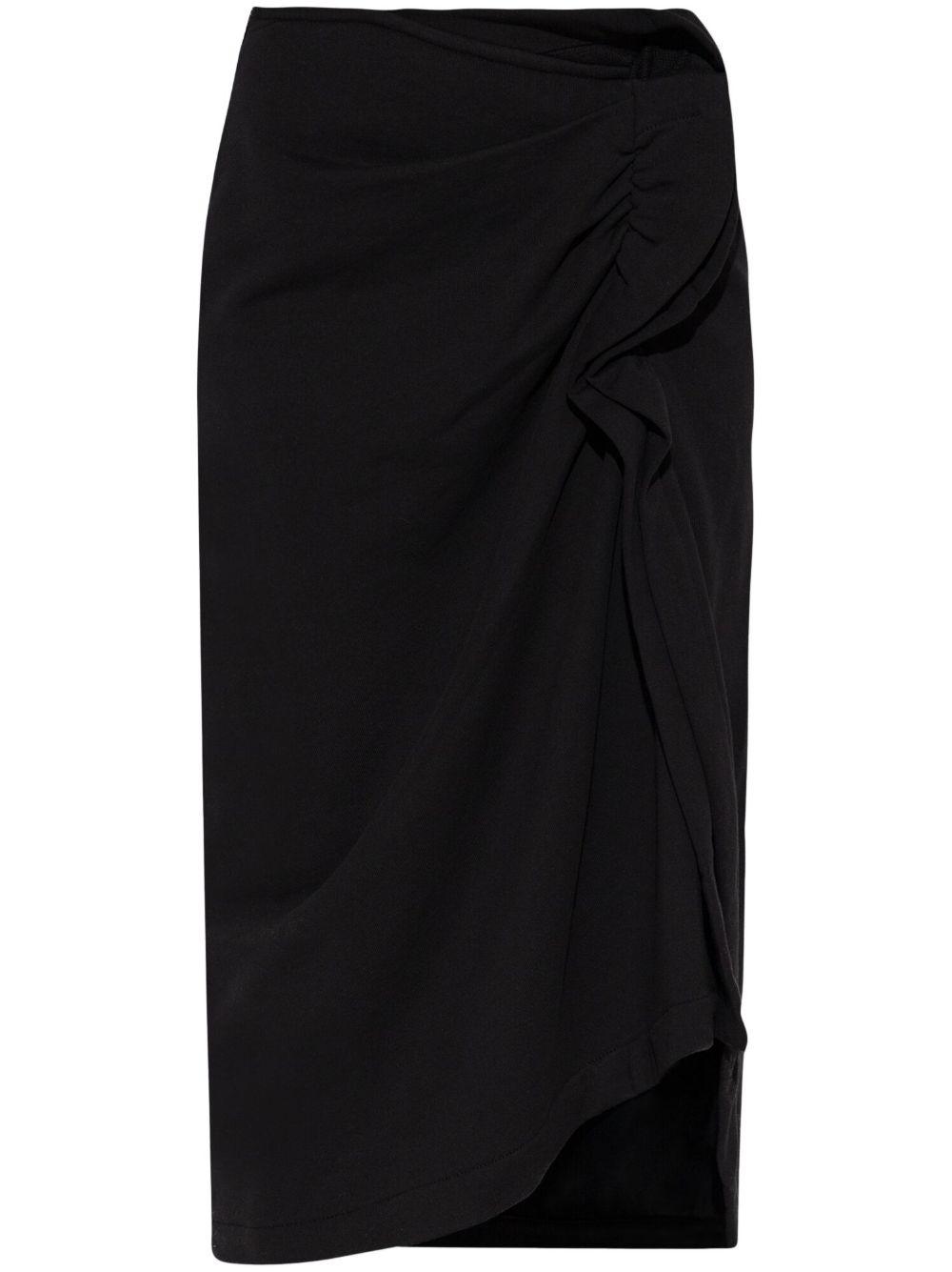 スカート DRIES VAN NOTEN HANAM MIDI SKIRT Dries Van Noten Hanam Midi Skirt in Black | Lyst