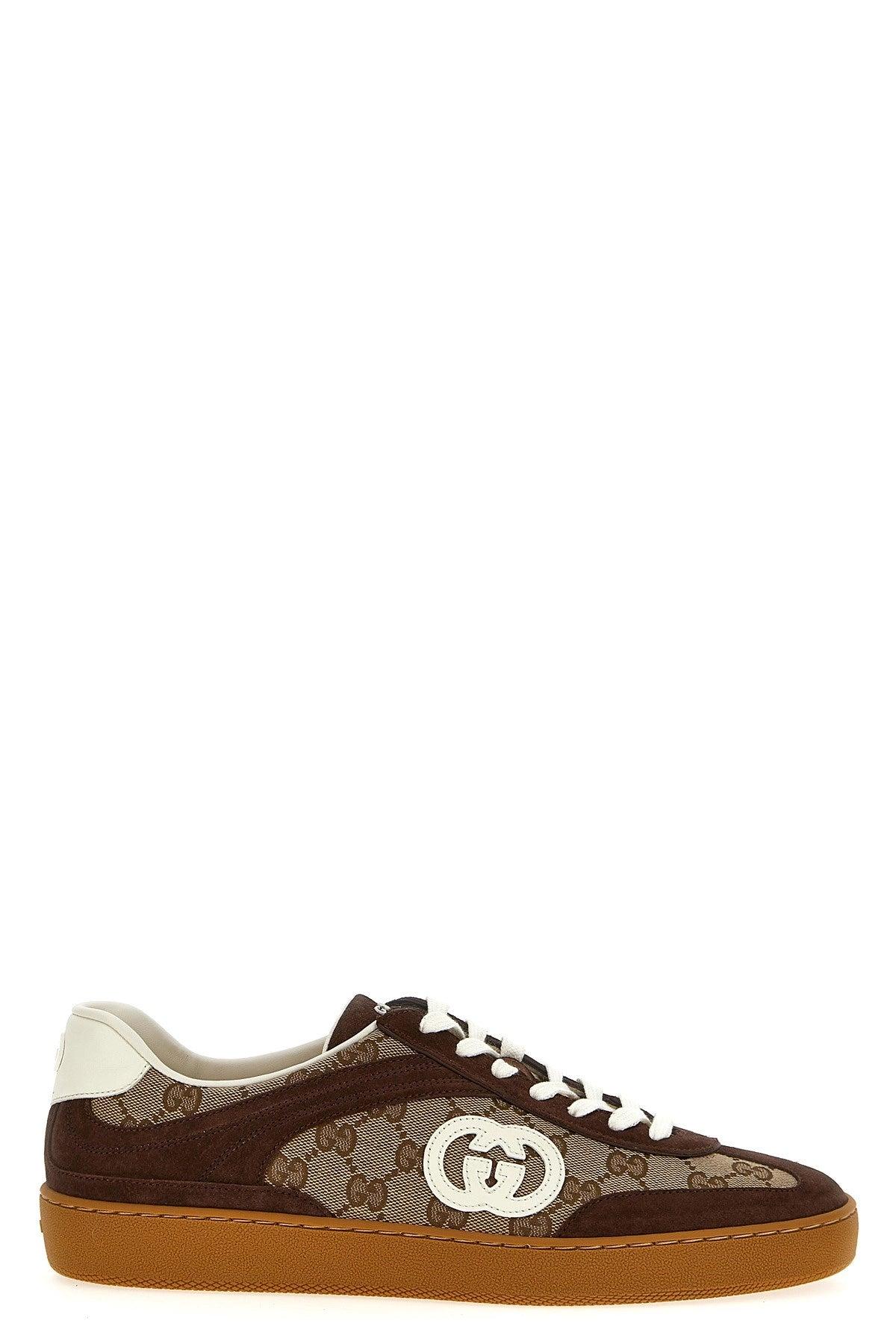 Gucci★素敵！Men's Low-top Black/Ivory Fabric Sneakers Men's Gucci Low-top sneakers | Lyst
